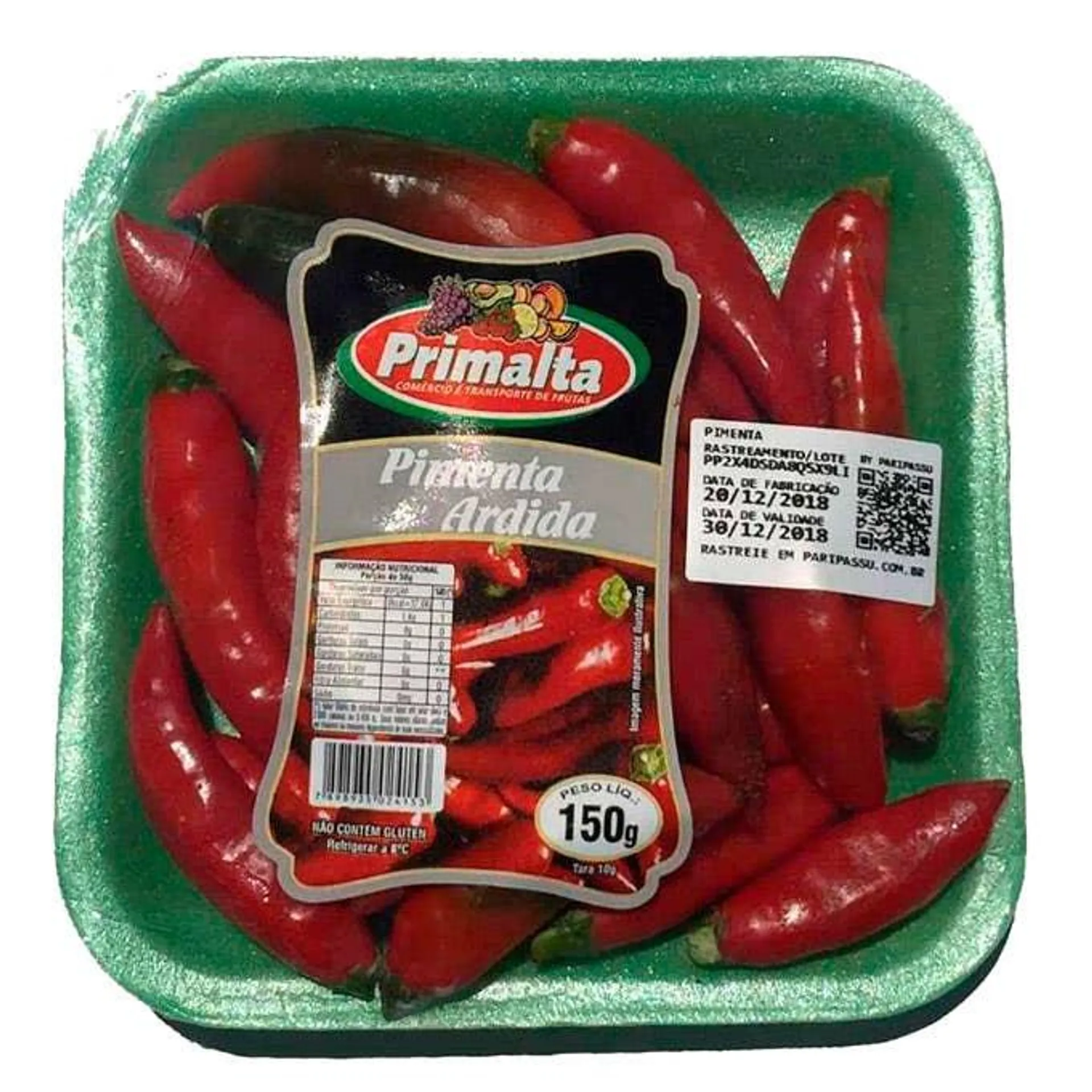 Pimenta Ardida Primalta Bandeja 150g