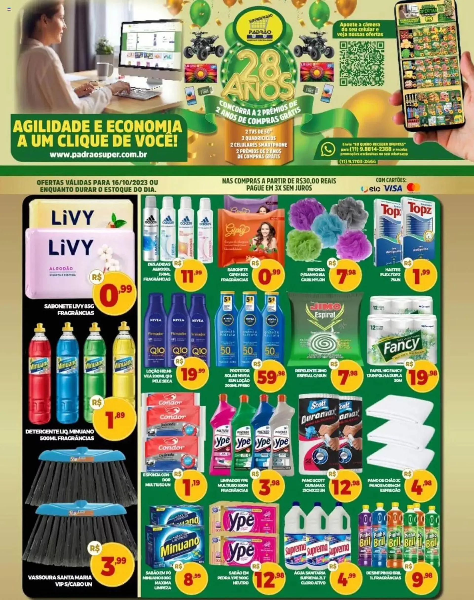 Supermercado Padrão Folheto, Supermercado Padrão Ofertas