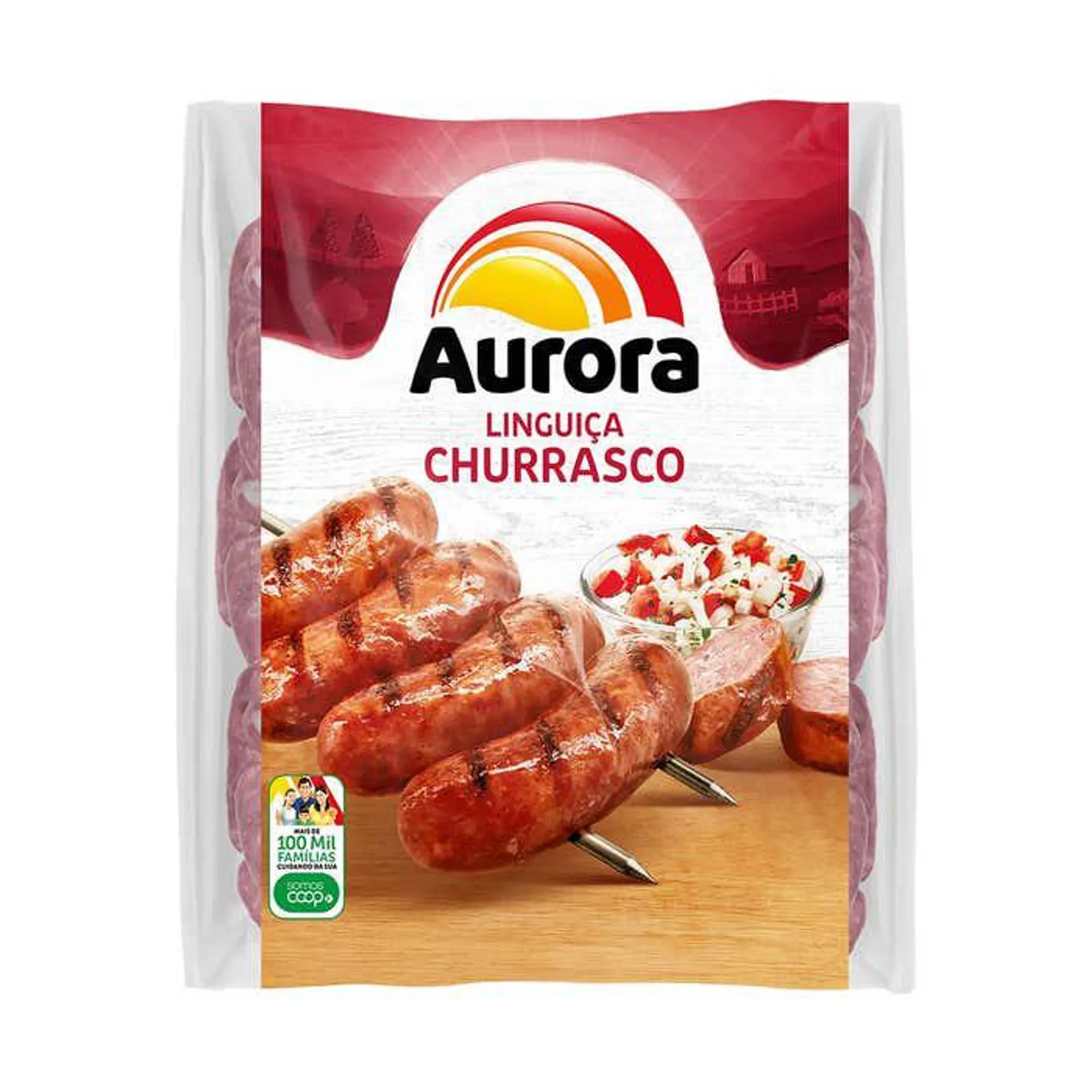 Linguiça Churrasco Congelada Aurora 700g