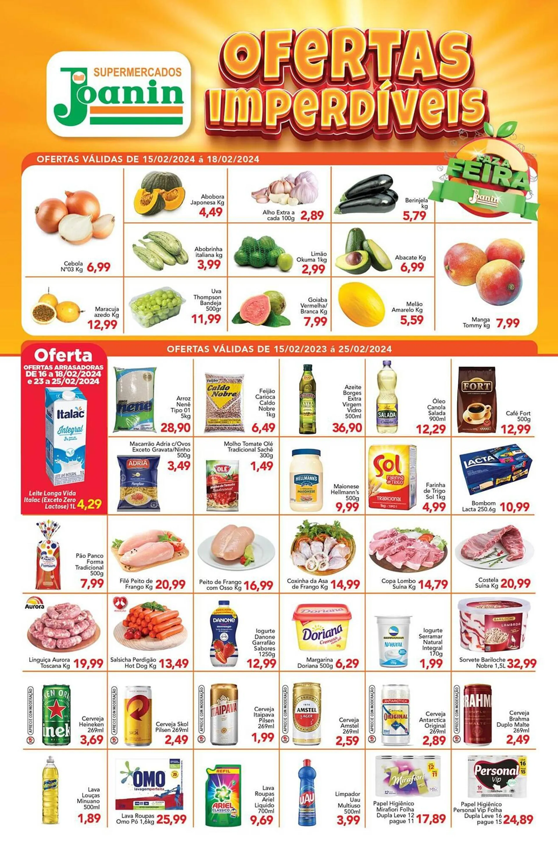 Encarte de Catálogo Supermercados Joanin 16 de fevereiro até 25 de fevereiro 2024 - Pagina 