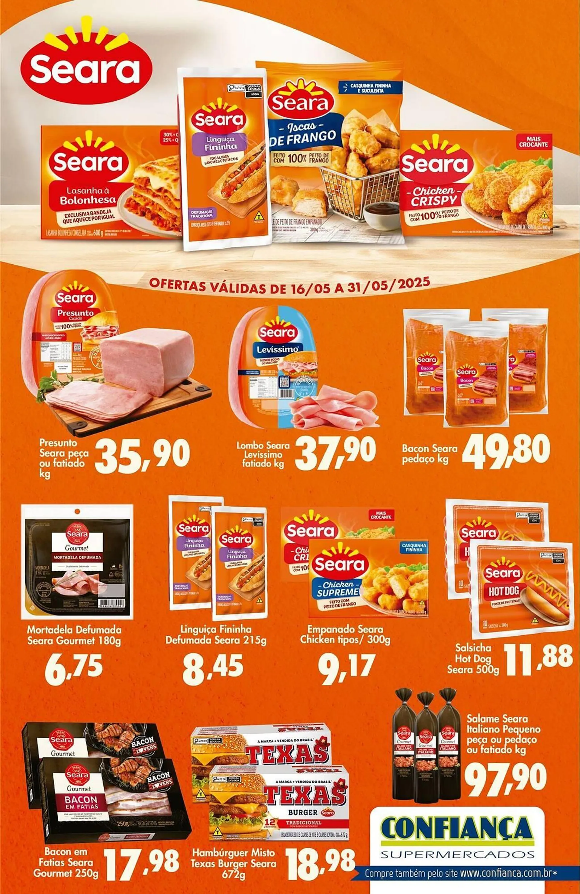 Encarte de Catálogo Confiança Supermercados 16 de maio até 31 de maio 2025 - Pagina 1