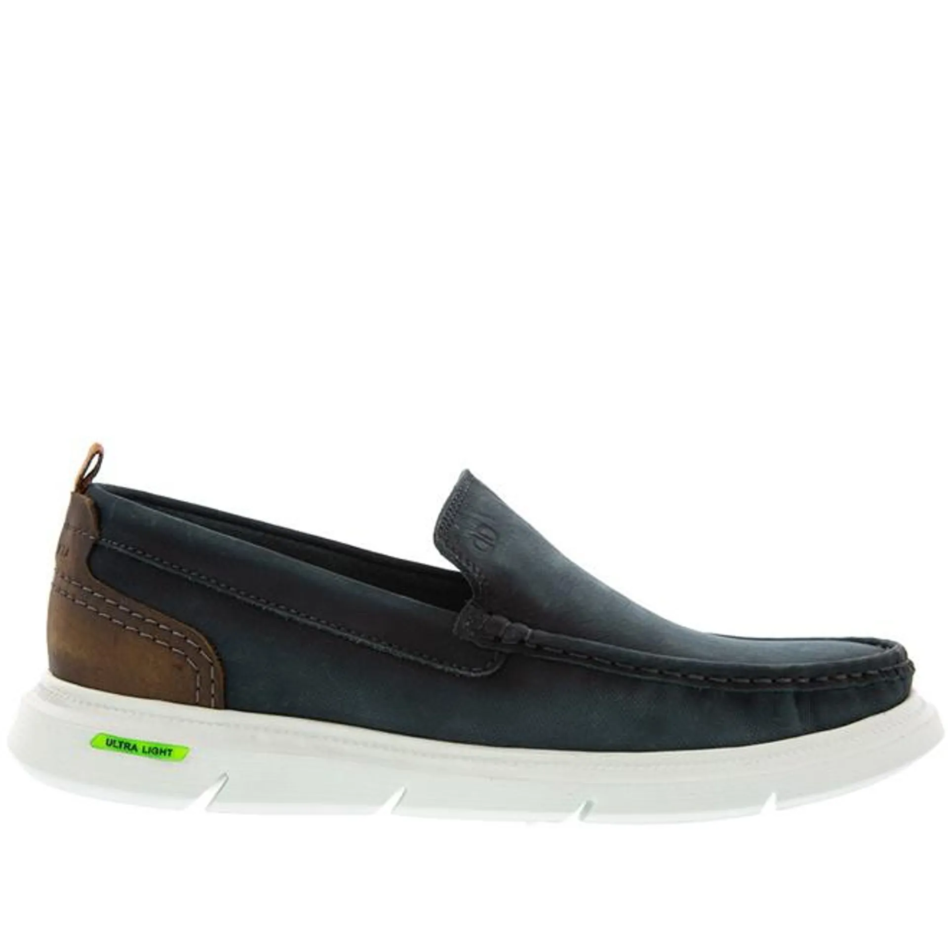 Mocassim Democrata Smith Ultra Light 252 Couro Marinho