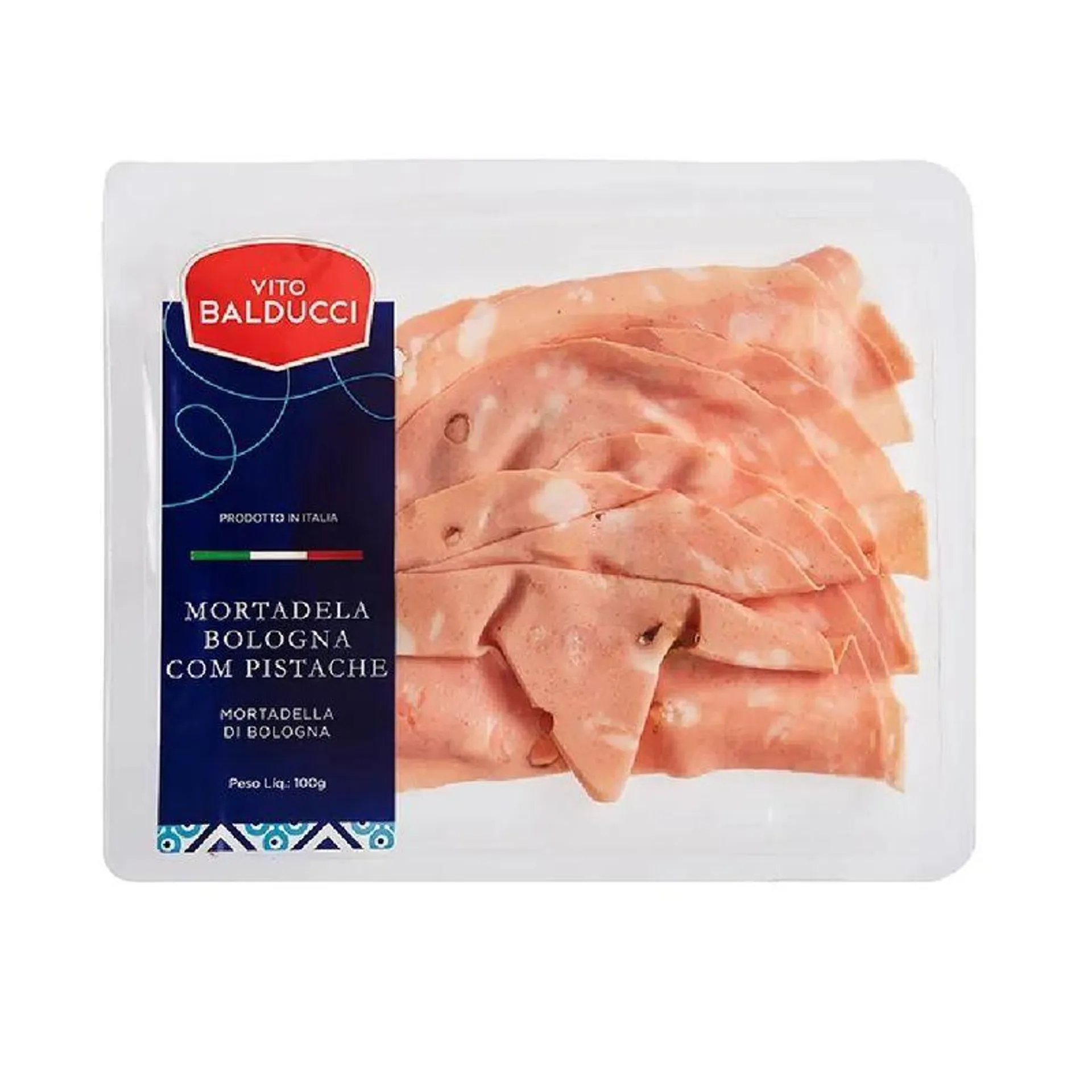 Mortadela Bologna Com Pistache Vitto Balducci 100 G