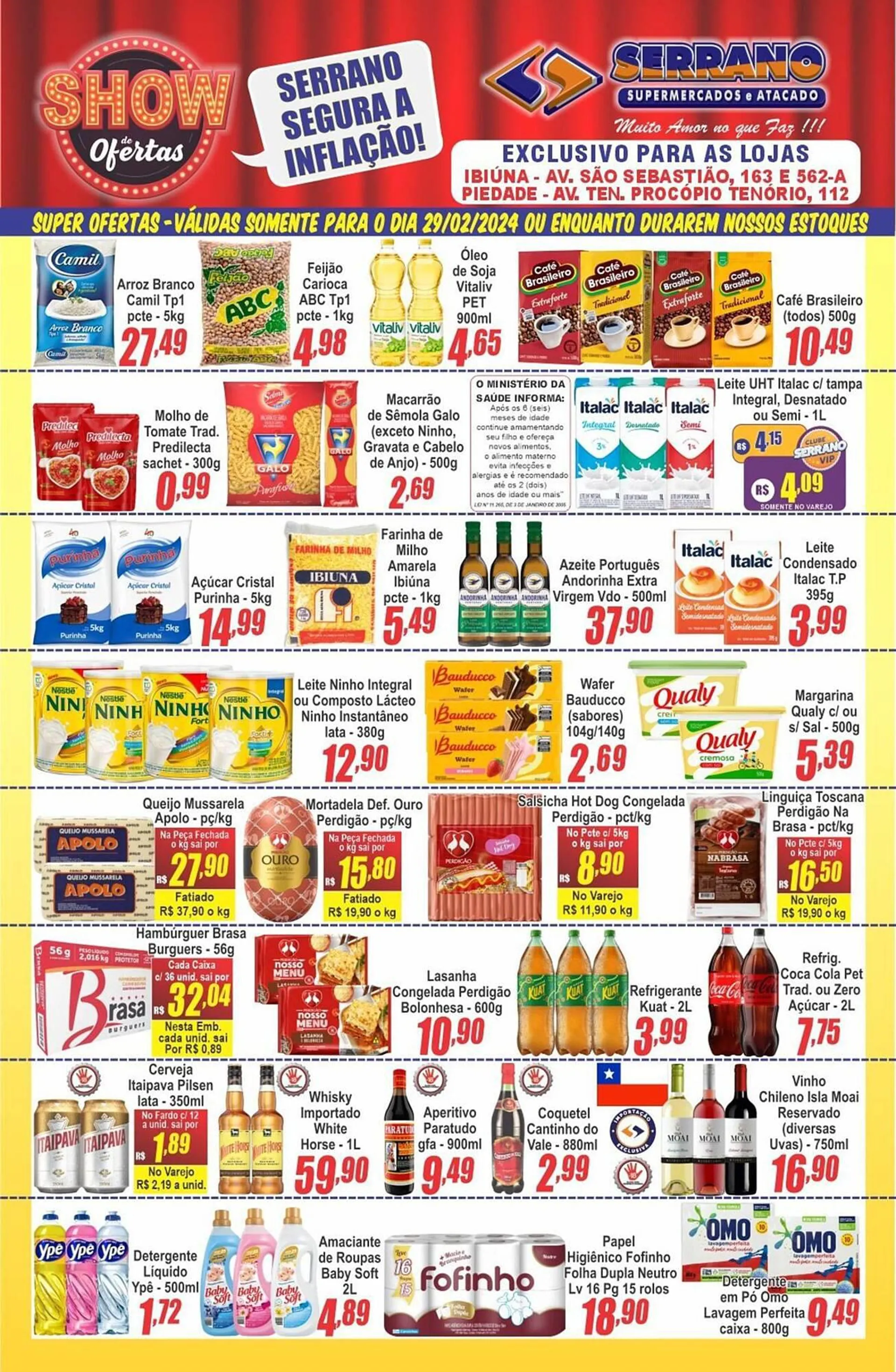 Encarte de Catálogo Serrano Supermercado 29 de fevereiro até 6 de março 2024 - Pagina 