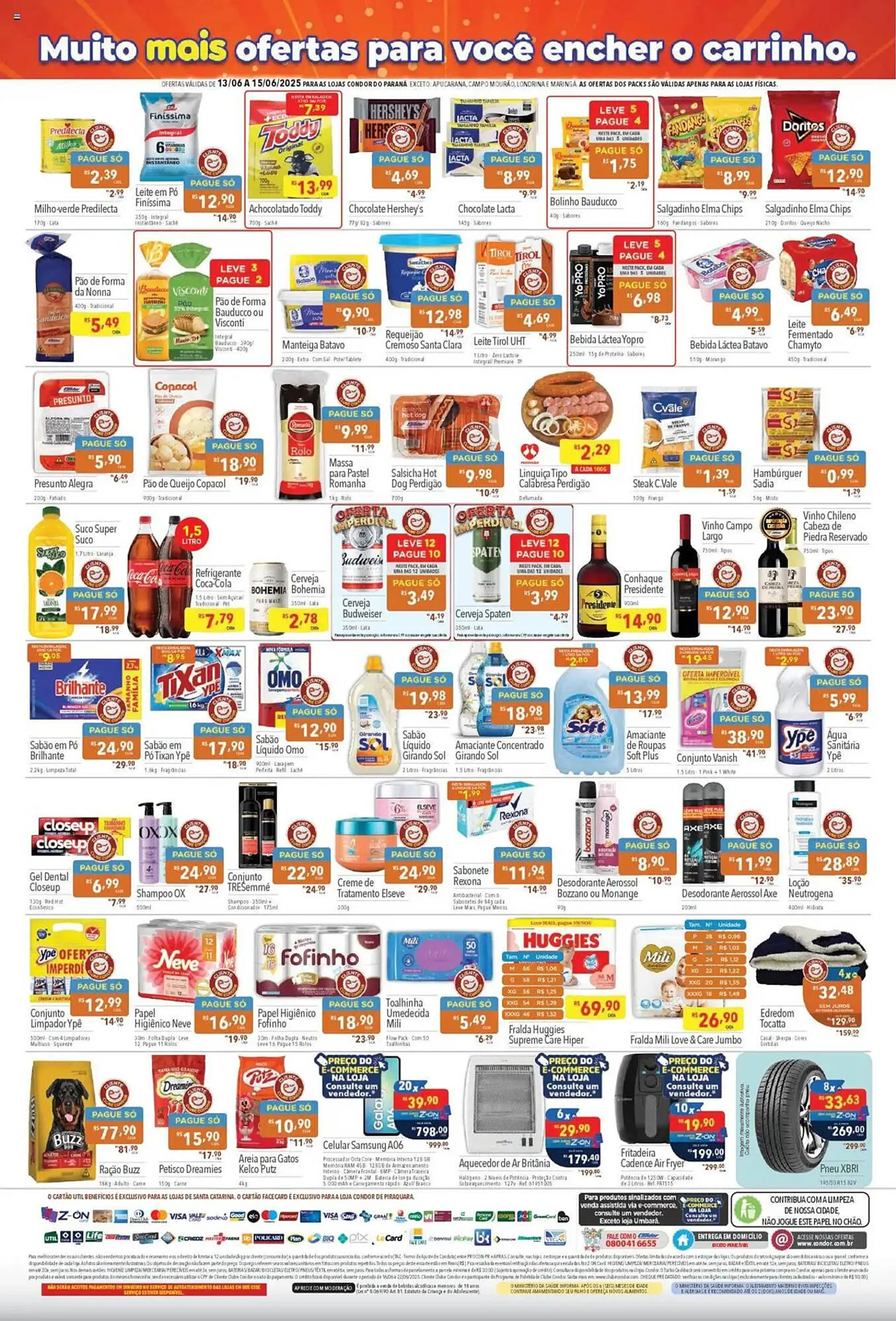 Encarte de Catálogo Supermercados Condor 13 de junho até 16 de junho 2025 - Pagina 2