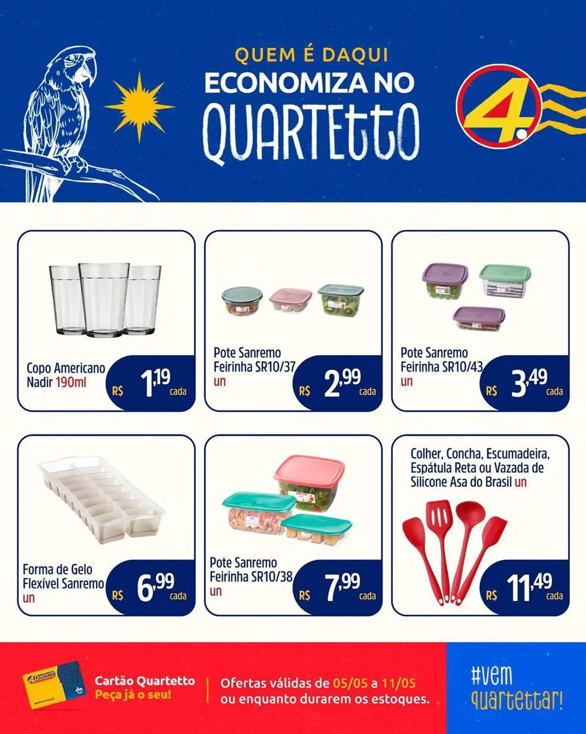Encarte de Catálogo Quartetto Supermercados 5 de maio até 11 de maio 2025 - Pagina 2