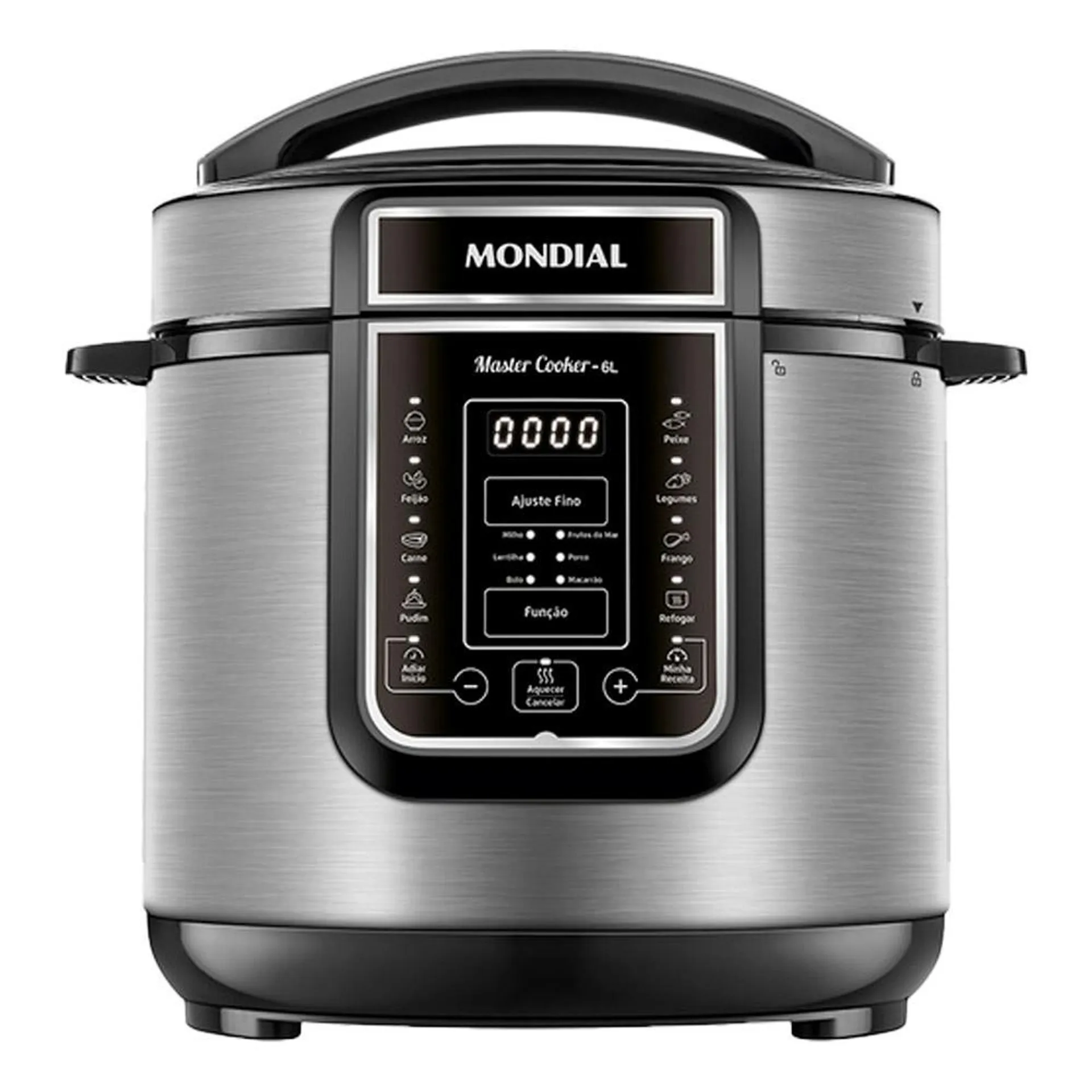 Panela de Pressão Elétrica 6L Mondial Master Cooker PE60 Preta Inox 127V