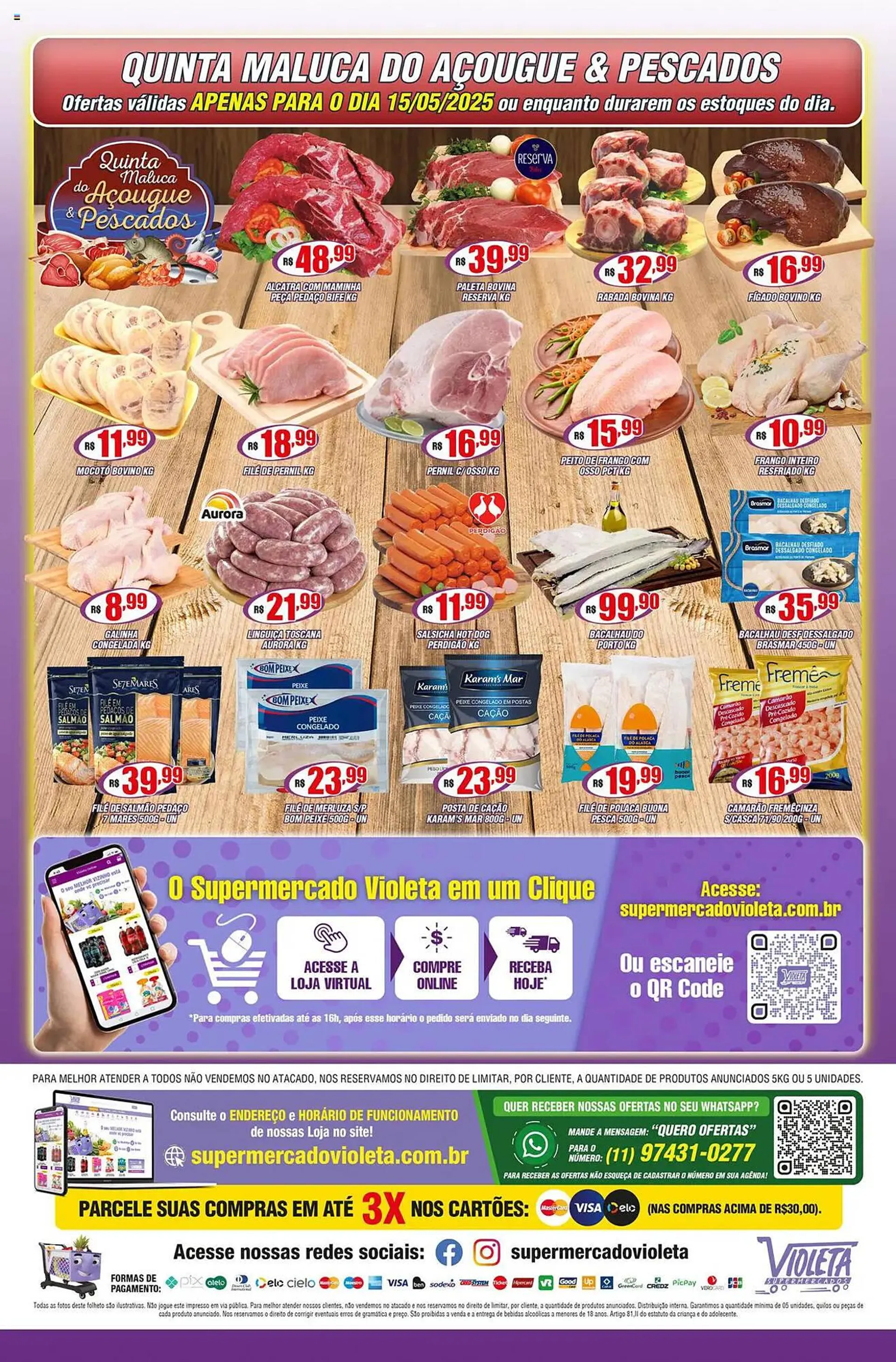 Encarte de Catálogo Violeta Supermercados 13 de maio até 16 de maio 2025 - Pagina 4