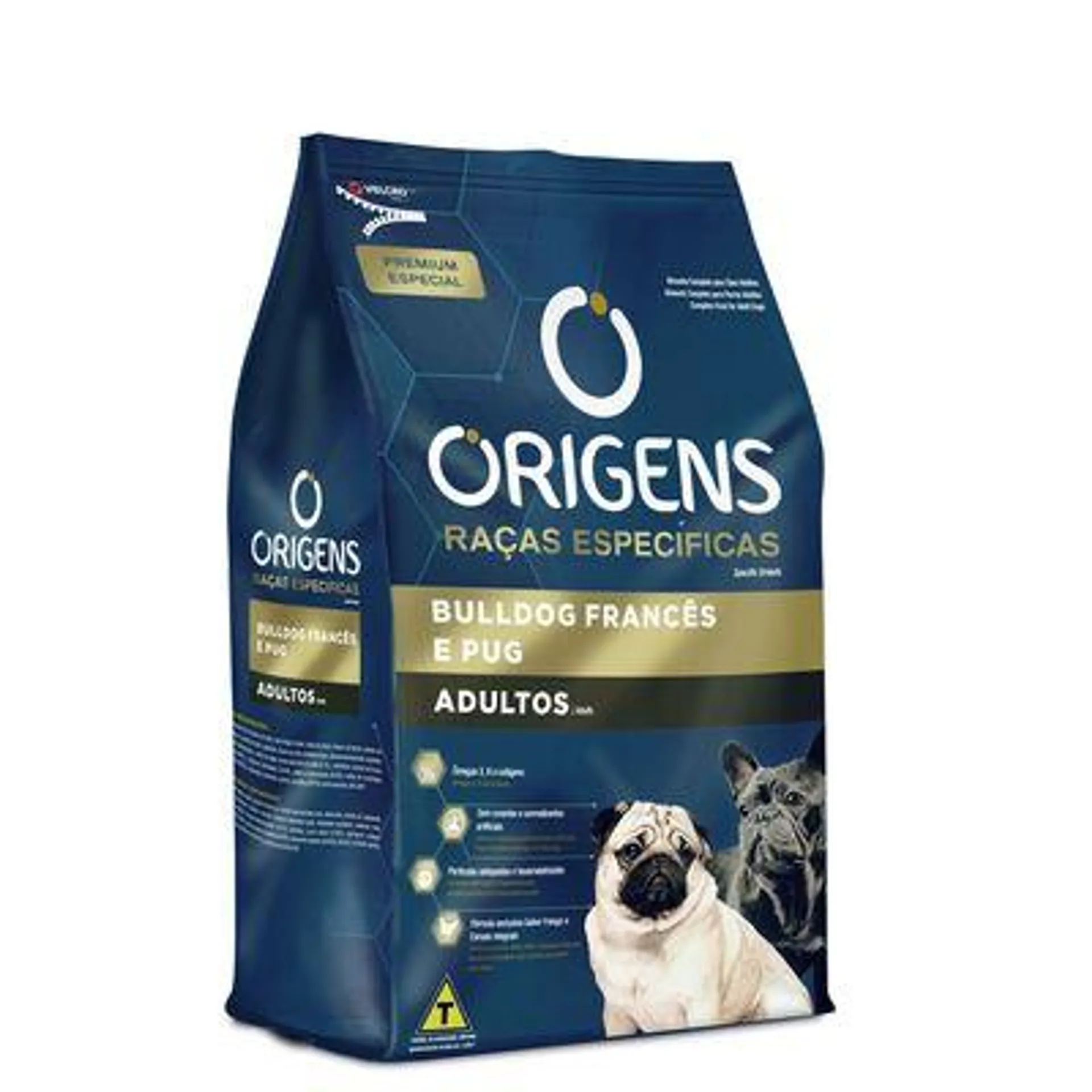 Ração Origens Cães Adultos Raças Específicas Bulldog Francês e Pug 1 kg