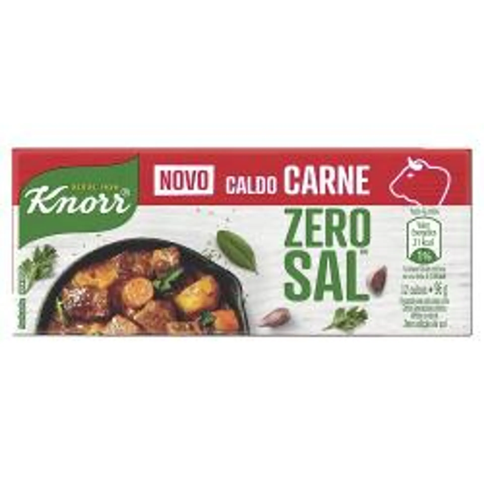 Caldo Knorr Zero Sal Carne 96g 12 cubos