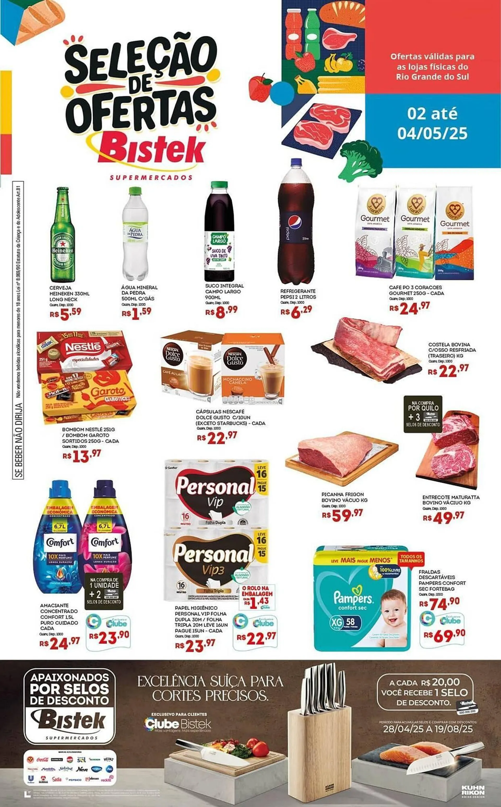 Encarte de Catálogo Bistek Supermercados 2 de maio até 4 de maio 2025 - Pagina 1