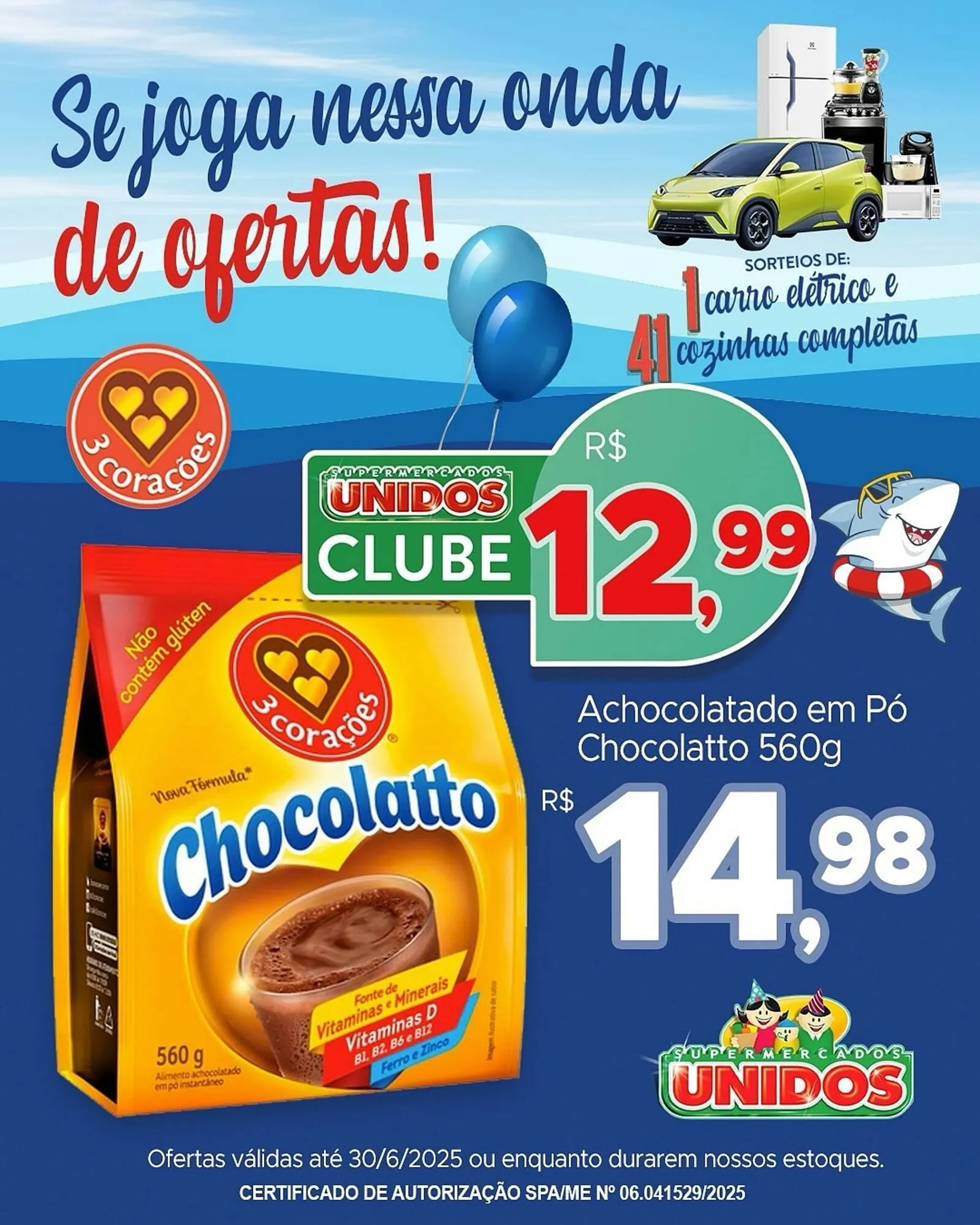 Encarte de Catálogo Supermercados Unidos 17 de junho até 30 de junho 2025 - Pagina 1
