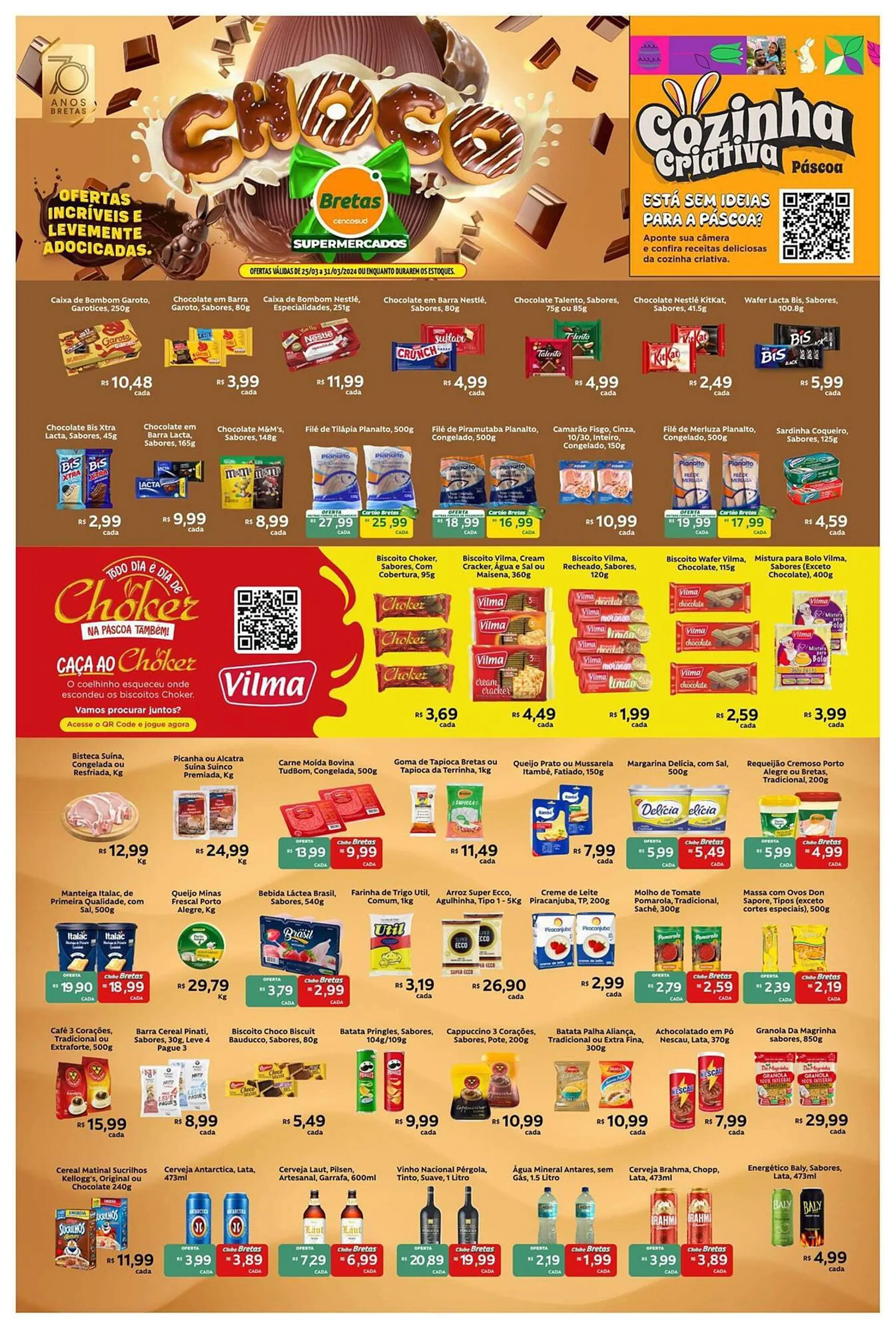 Encarte de Catálogo Supermercados Bretas 26 de março até 31 de março 2024 - Pagina 1