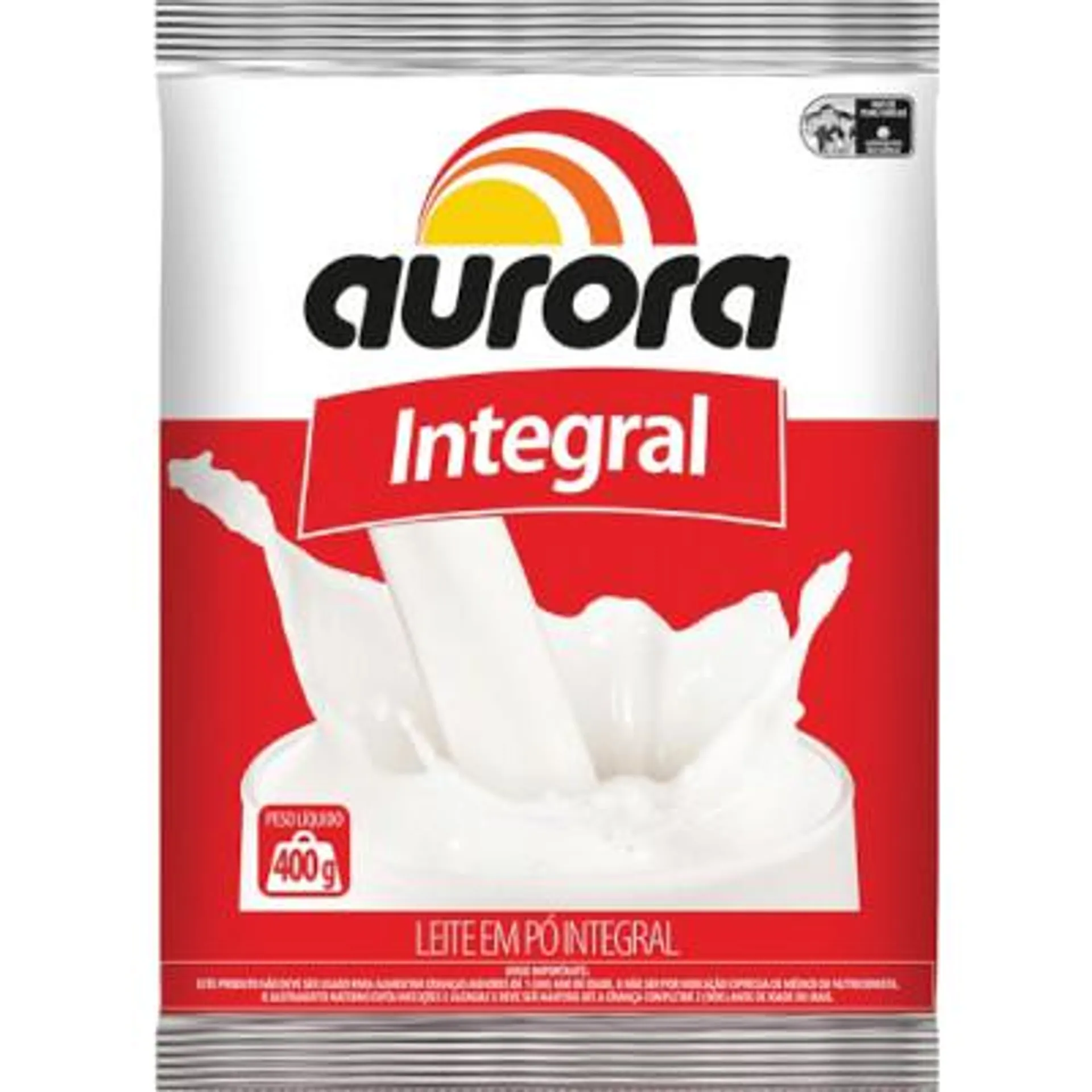 Leite em Pó Integral pacote 400g - Aurora