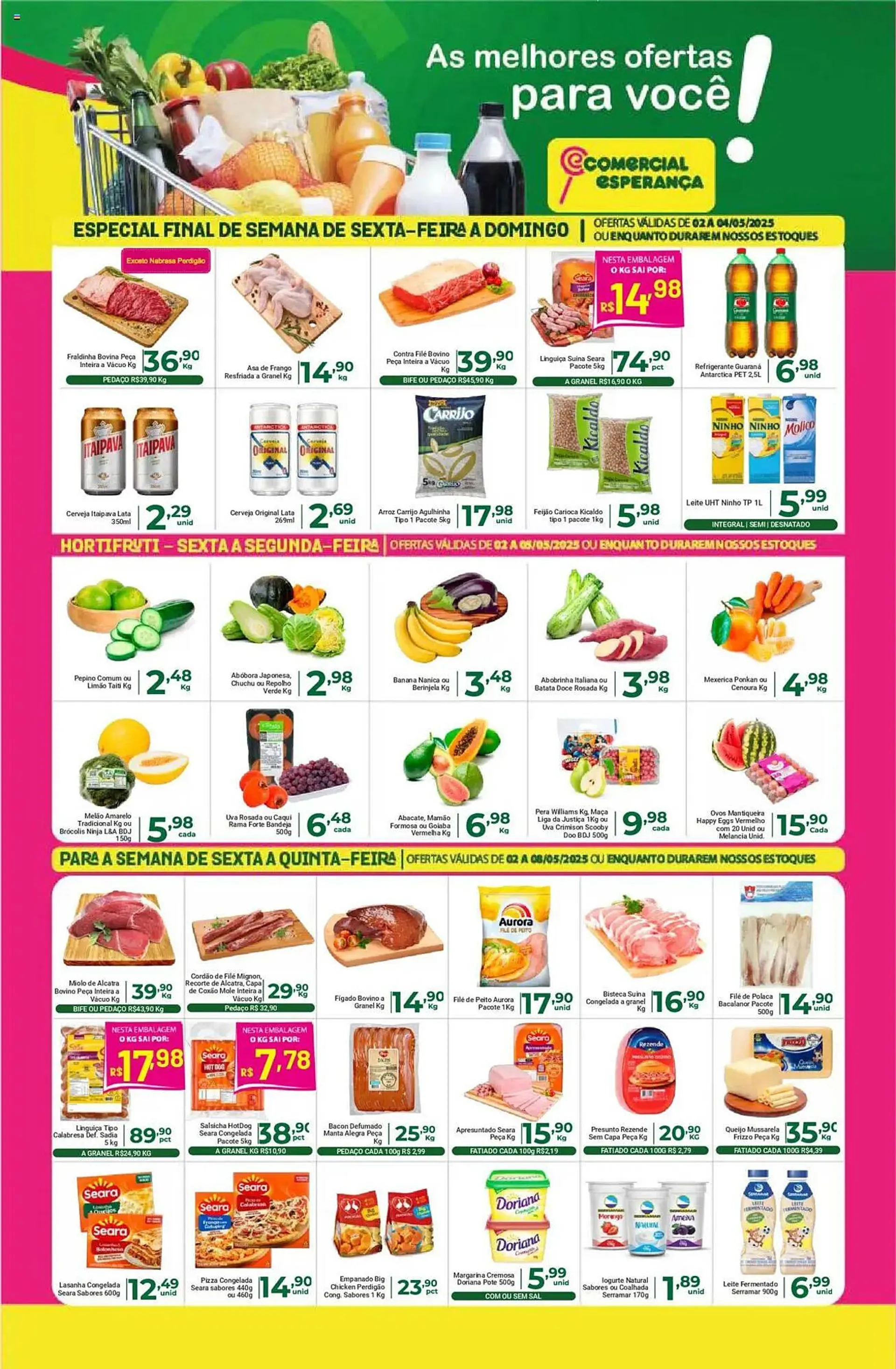 Encarte de Catálogo Comercial Esperança 2 de maio até 8 de maio 2025 - Pagina 1