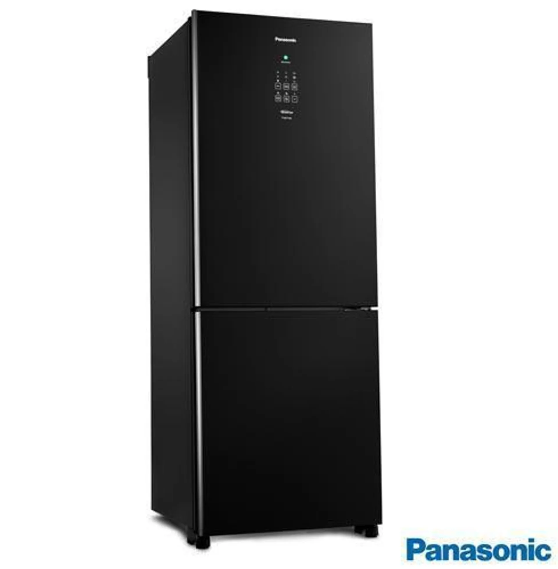 Refrigerador Bottom Freezer Inverter Panasonic de 02 Portas Frost Free com 425 Litros e Painel Easy Touch Preto - BB53 - 110V