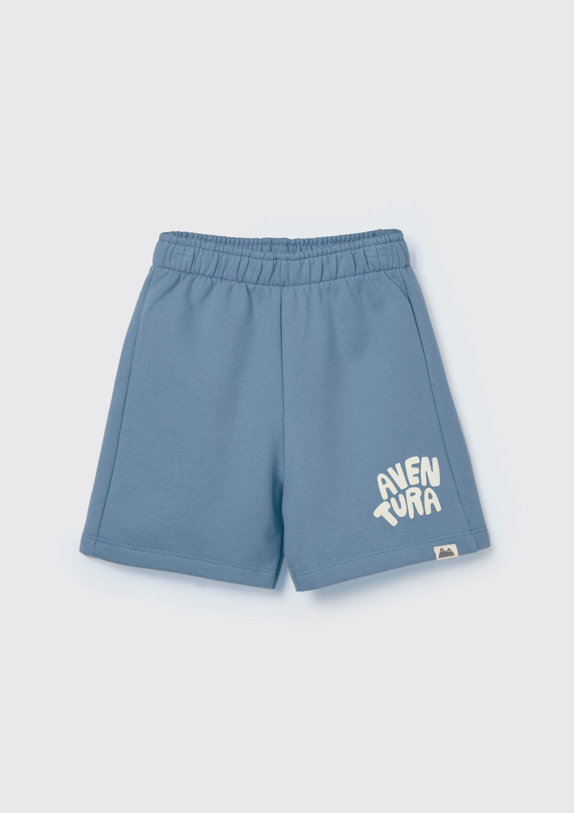 Shorts Básico Infantil Menino Toddler Com Estampa - Azul