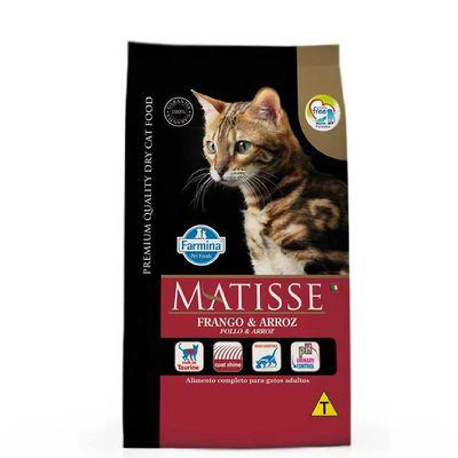 Ração Matisse Gatos Adultos Frango e Arroz 800g