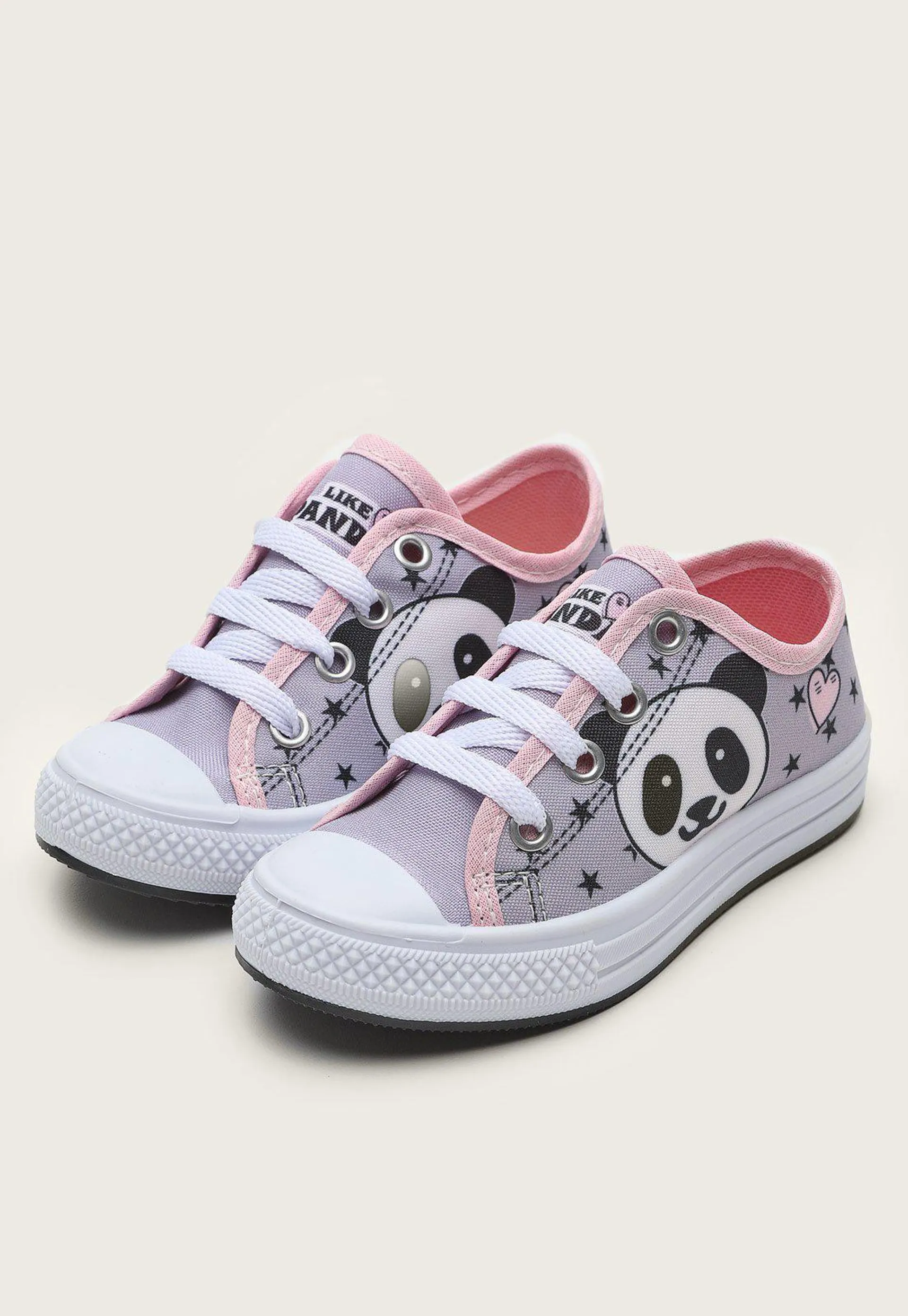 Tênis Infantil Tricae Menina Panda Roxo