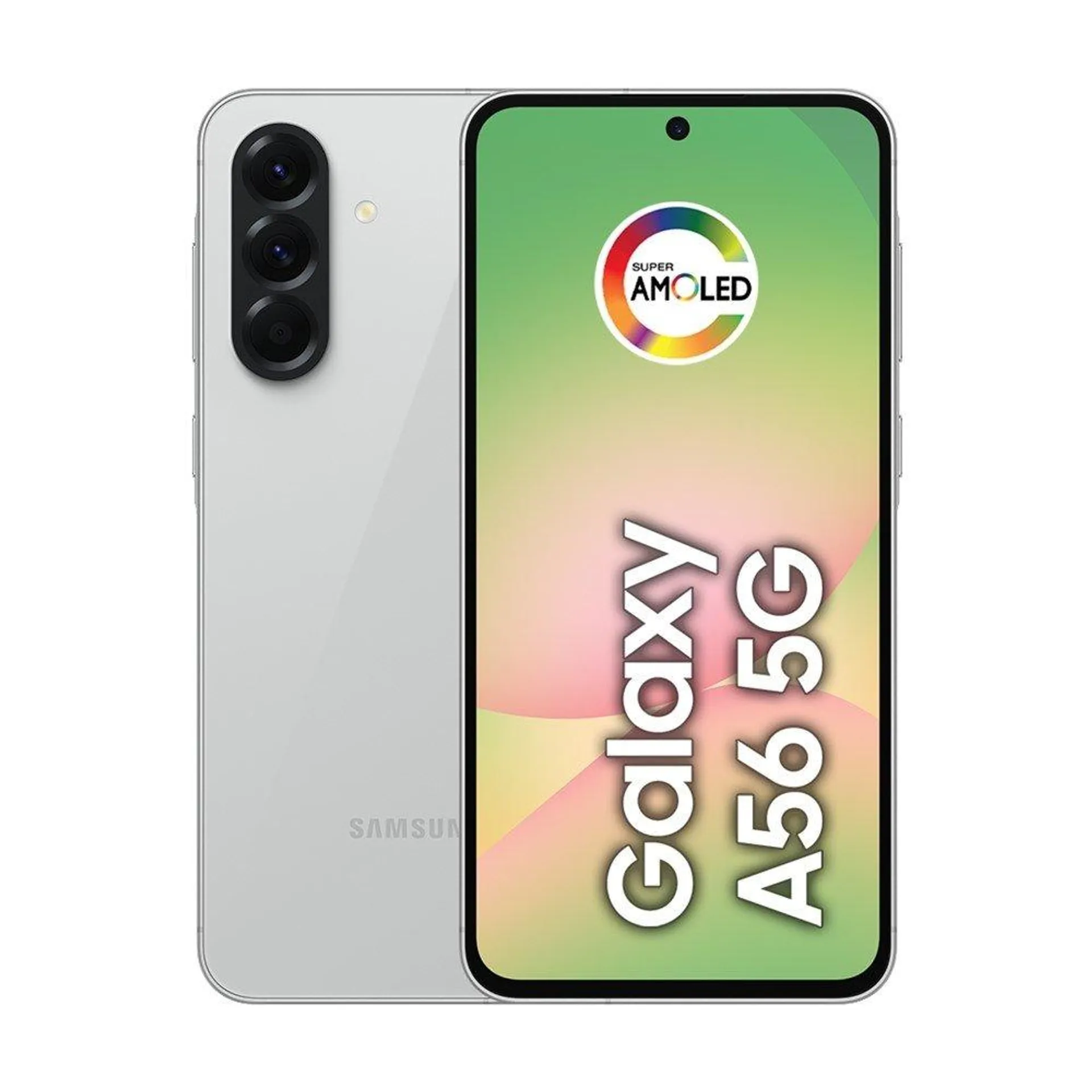 Smartphone Samsung Galaxy A56 5G Android Tela 6.7" 128GB Câmera 50MP+12MP+5MP Octa-core 2.9GHz 2.6GHz 1.9GHz Cinza