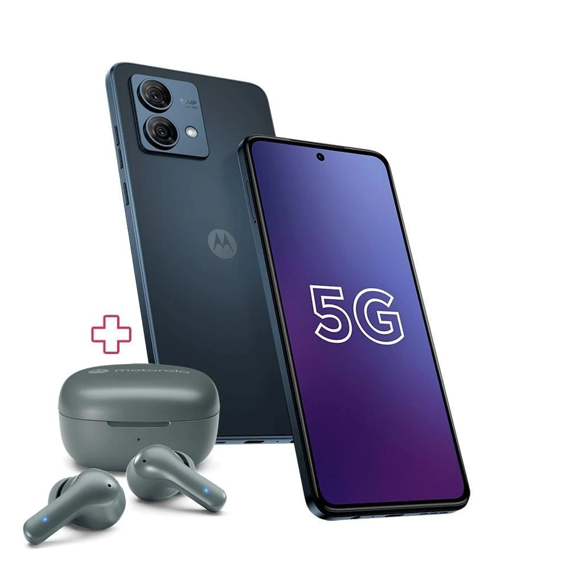 Smartphone Moto G84 5G 256GB, Tela 6.5", Câmera Traseira 50MP+8MP, Grafite + Moto Buds 135, MOTOROLA