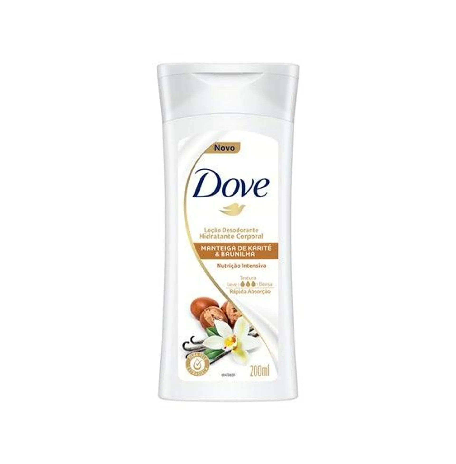 Loção Hidratante Corporal Dove Karité e Baunilha 200ml