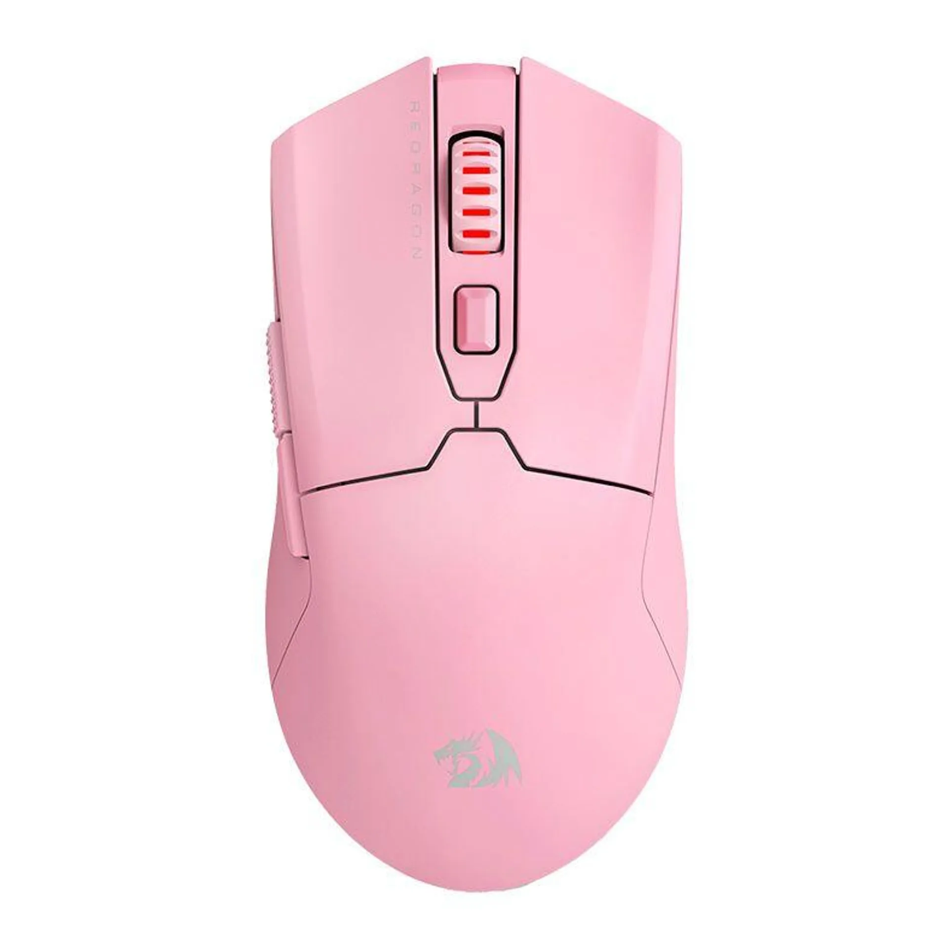 Mouse Gamer Redragon Fyzu Pro, 26000DPI, 6 Botoes, Wireless, Rosa, M995P-PRO