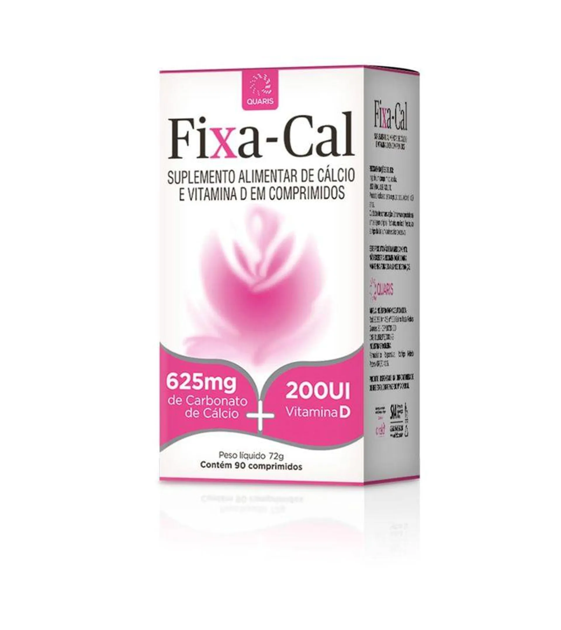 Fixa-cal Calcio Quaris 625mg Com 90 Comprimidos