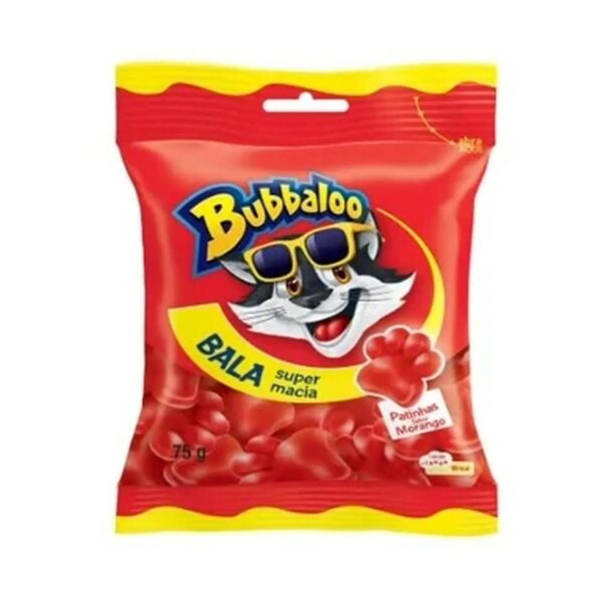 Bala Bubbaloo de Morango 75g