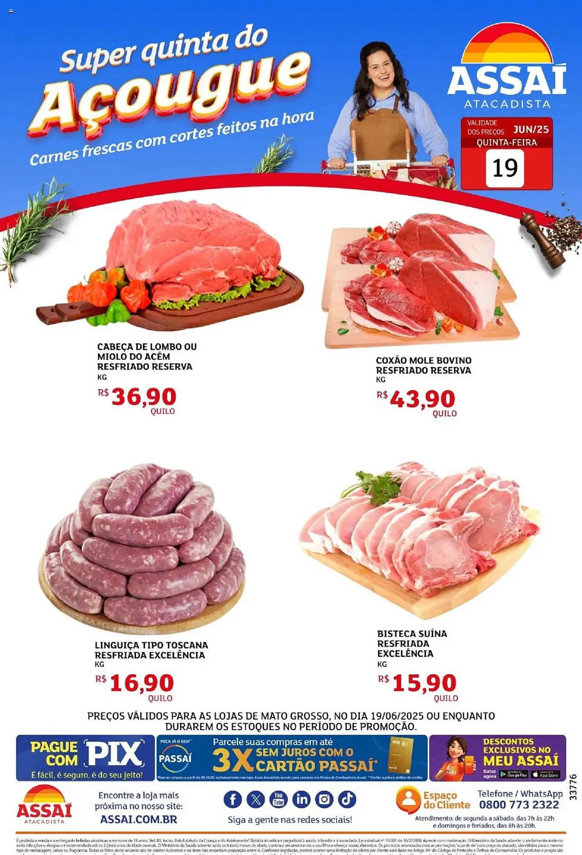 Encarte de Catálogo Assaí Atacadista 19 de junho até 19 de junho 2025 - Pagina 1