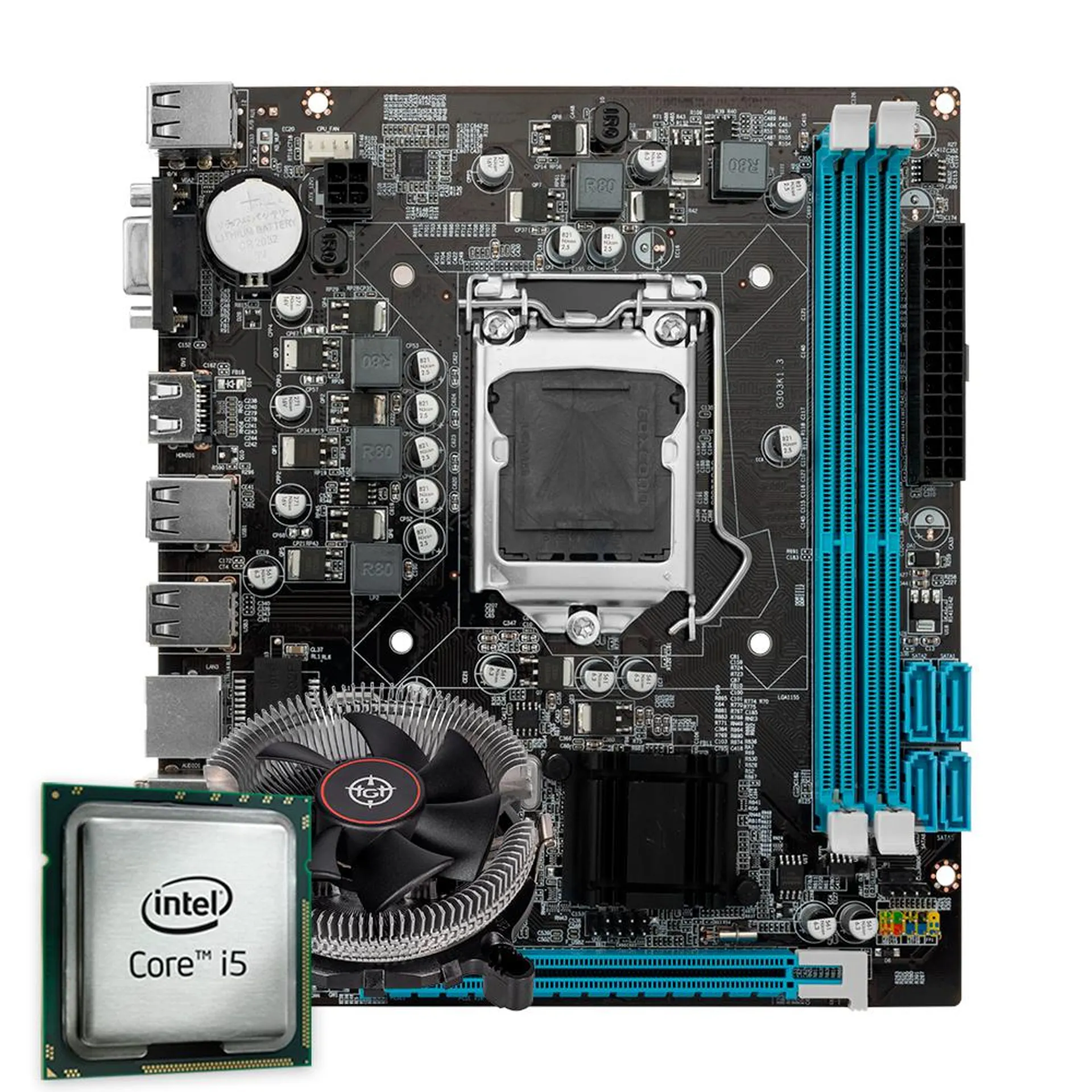 Kit Upgrade Pichau, Intel Core i5-4590, TGT H81 DDR3, Cooler
