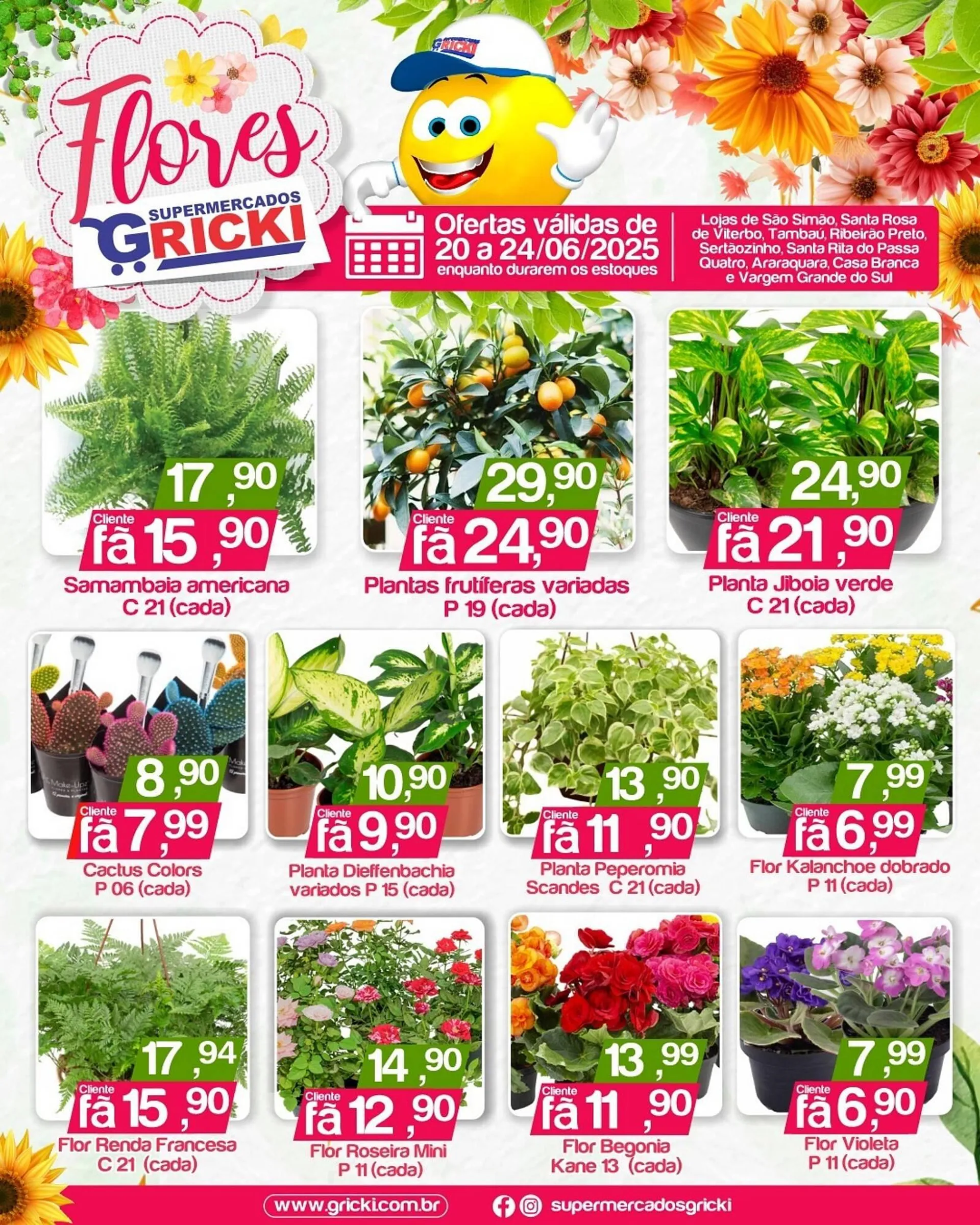 Encarte de Catálogo Supermercados Gricki 20 de junho até 24 de junho 2025 - Pagina 1