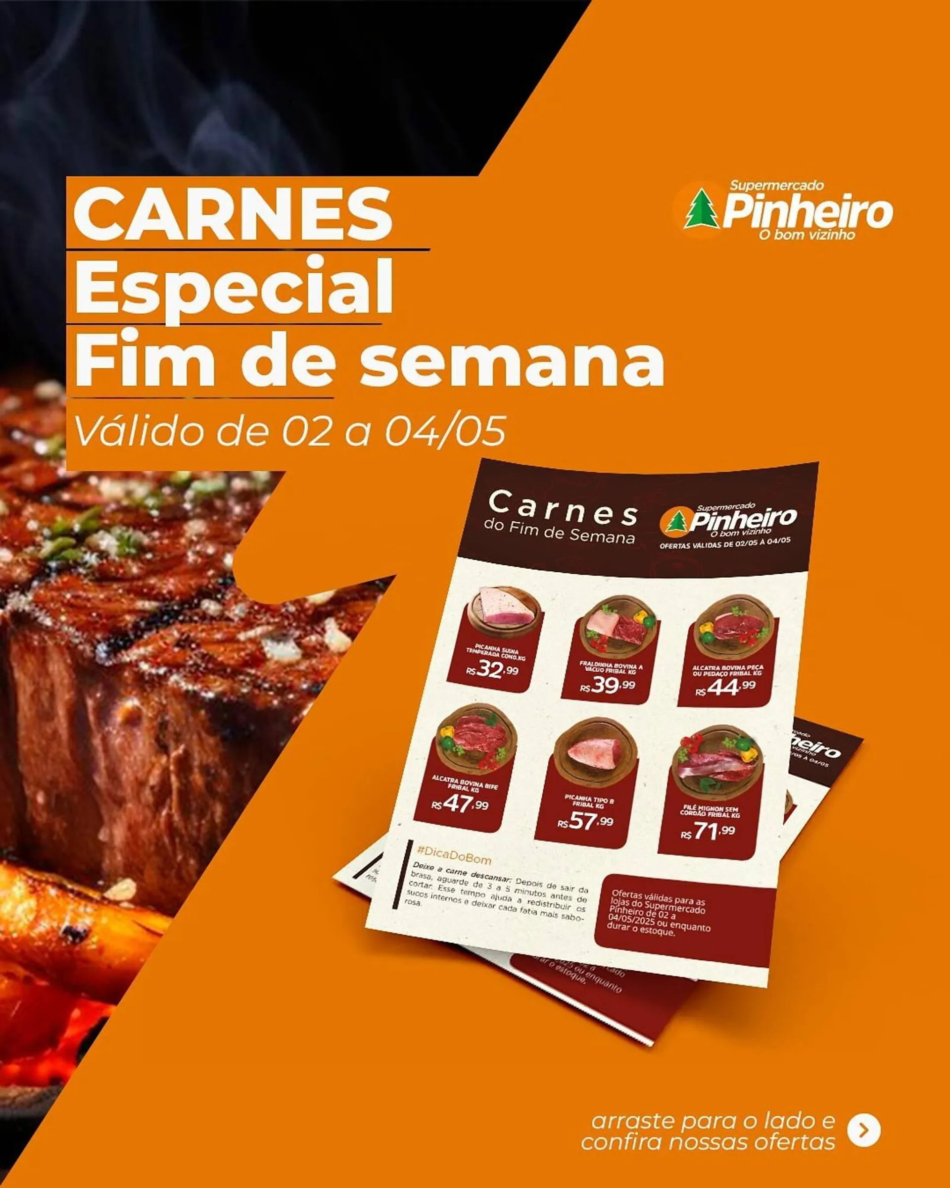 Encarte de Catálogo Pinheiro Supermercado 2 de maio até 4 de maio 2025 - Pagina 1