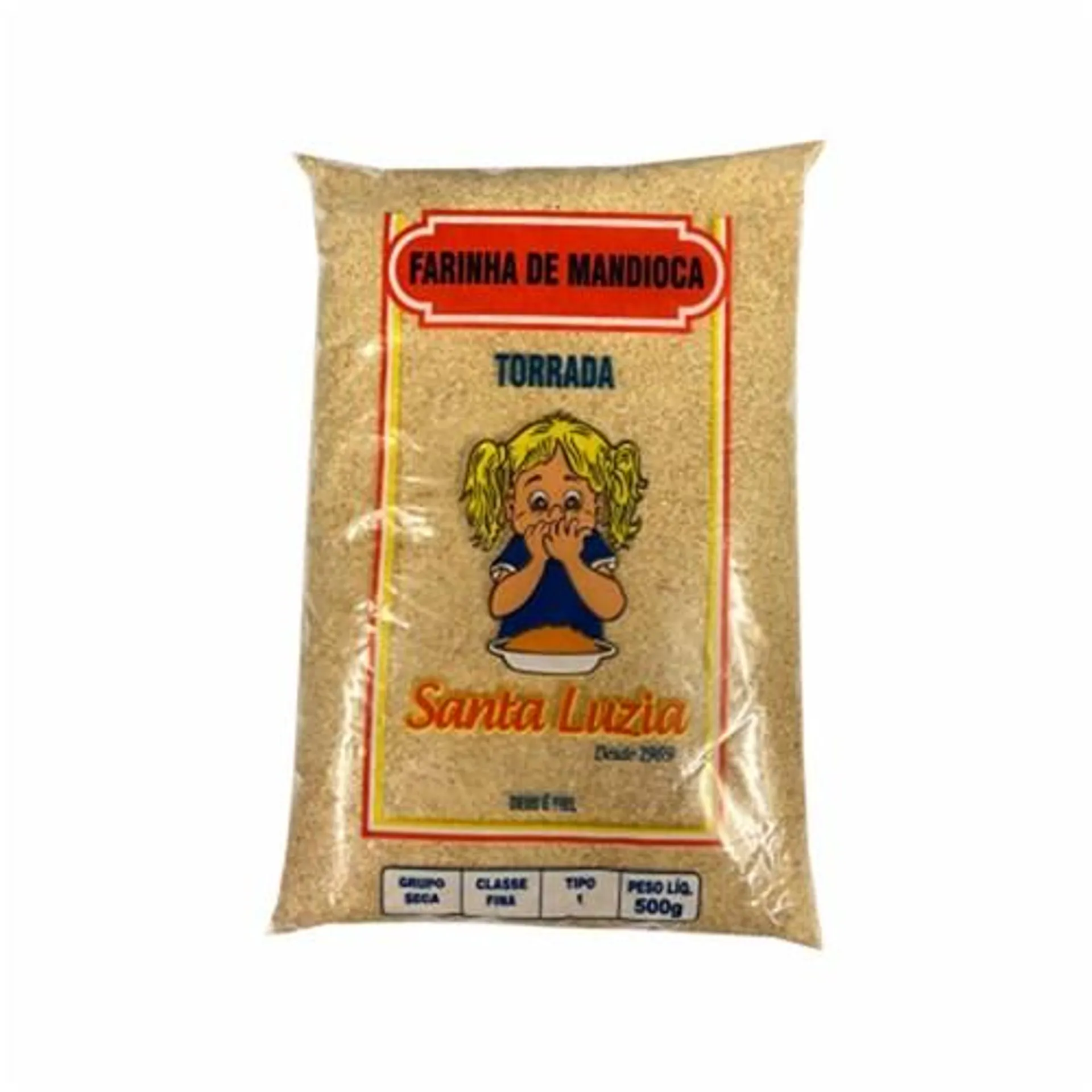 Farinha de Mandioca Torrada Santa Luzia Embalagem 500G