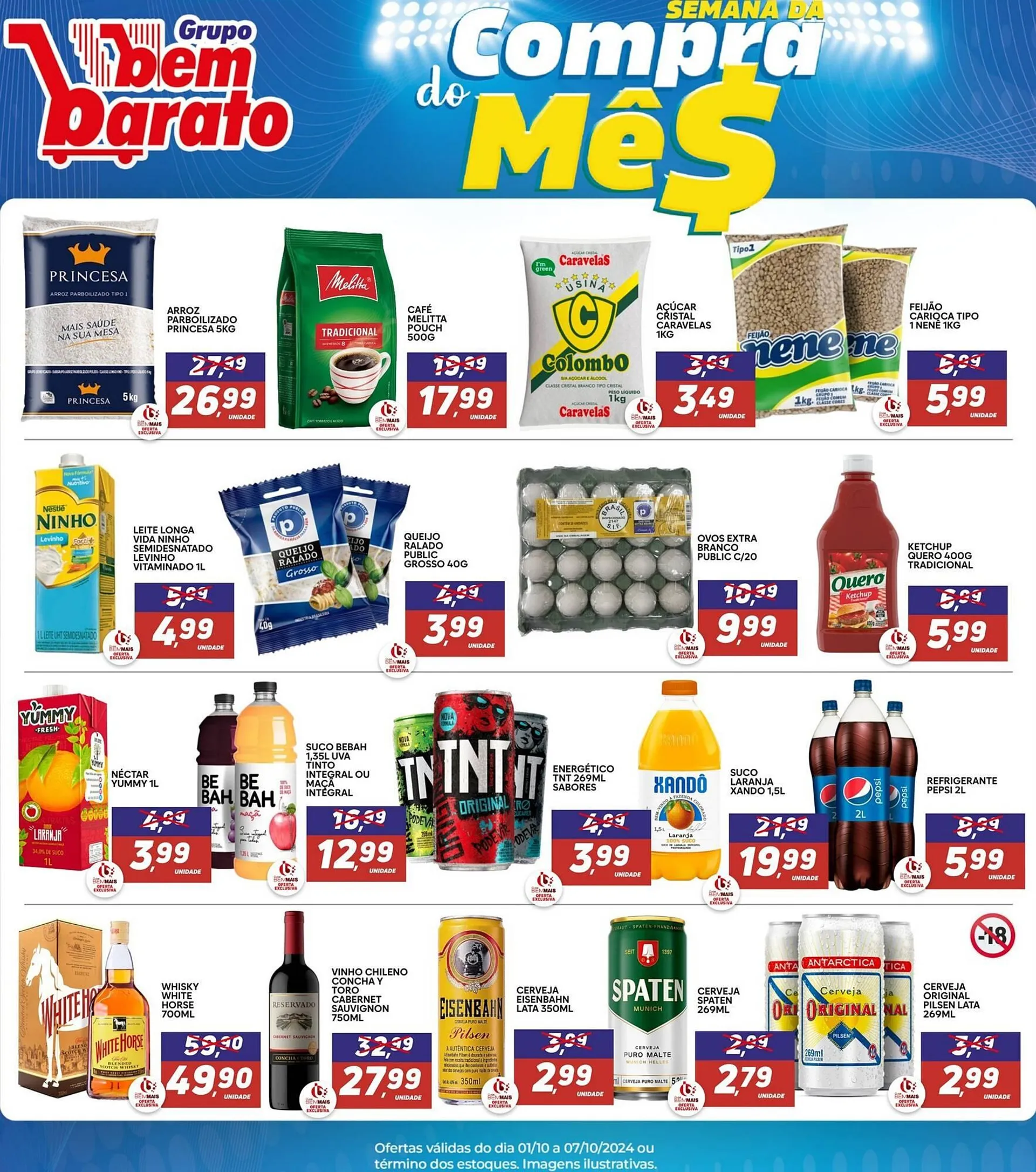 Encarte de Catálogo Supermercado Bem Barato 1 de outubro até 7 de outubro 2024 - Pagina 2