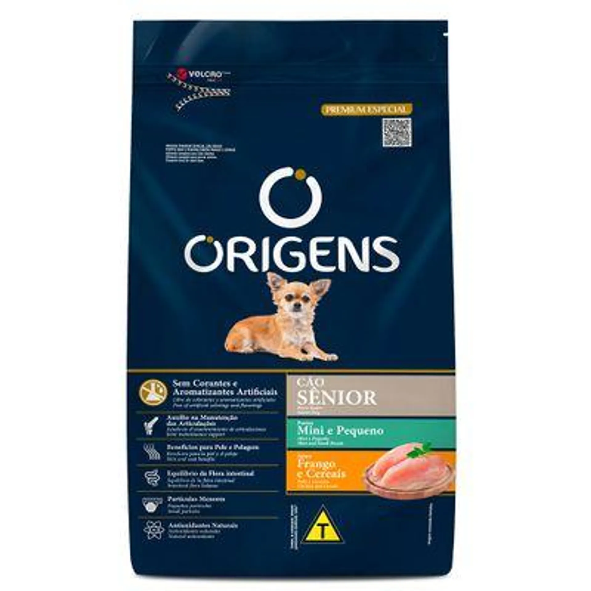 Ração Origens Cães Senior Mini e Pequeno Frango e Cereais 1kg