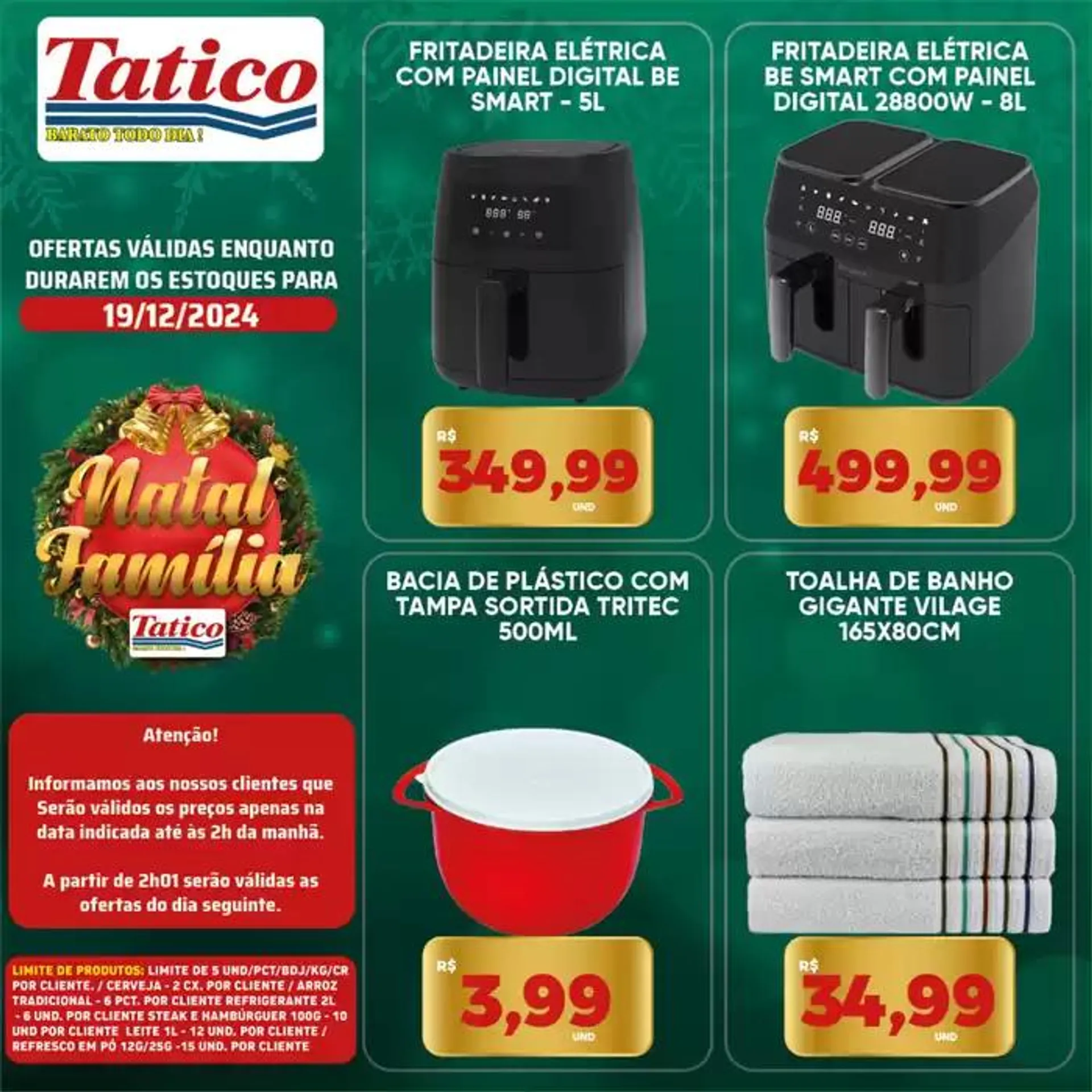 Encarte de Ofertas Tatico 19 de dezembro até 22 de dezembro 2024 - Pagina 28