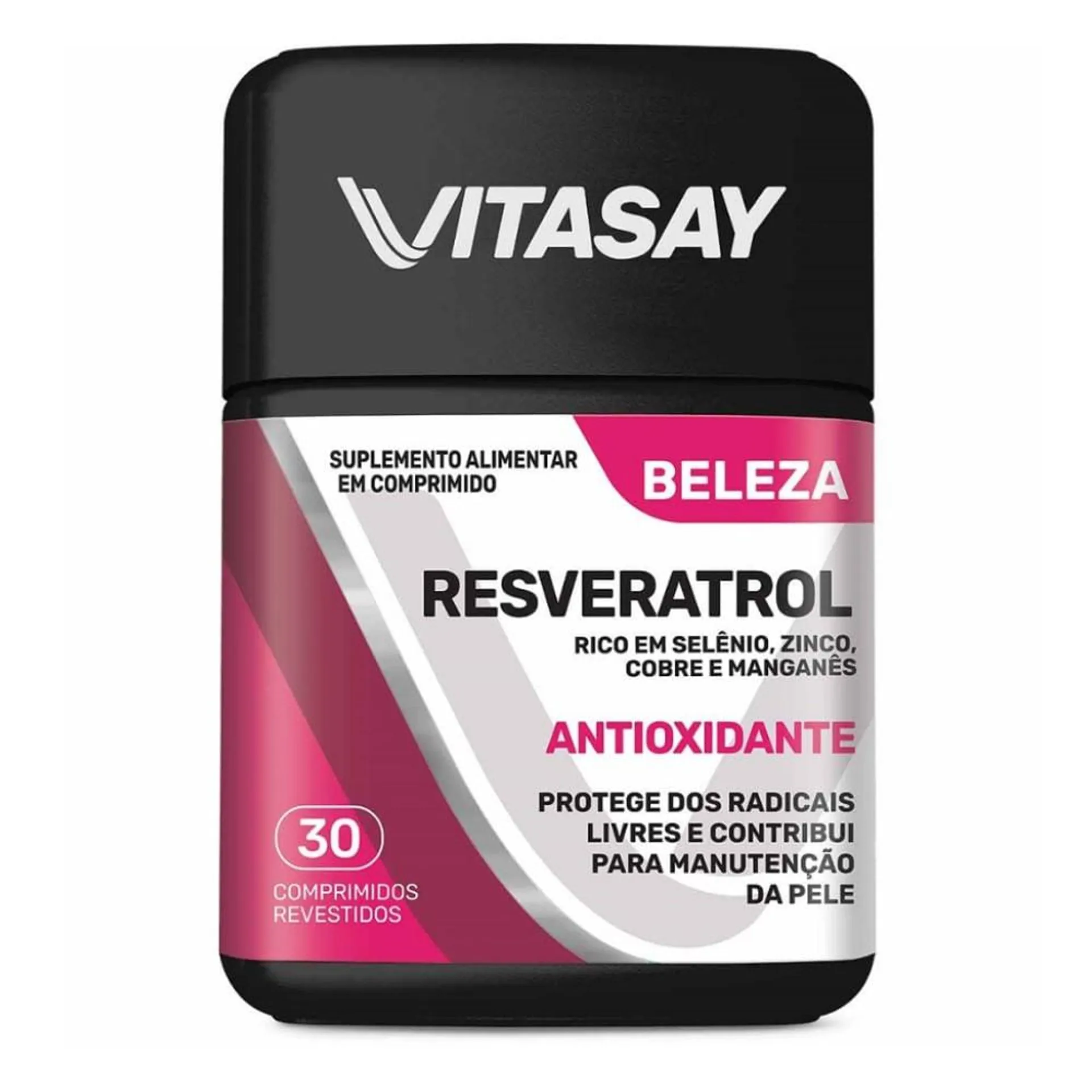 Suplemento Alimentar Vitasay Resveratrol Beleza 30 Comprimidos