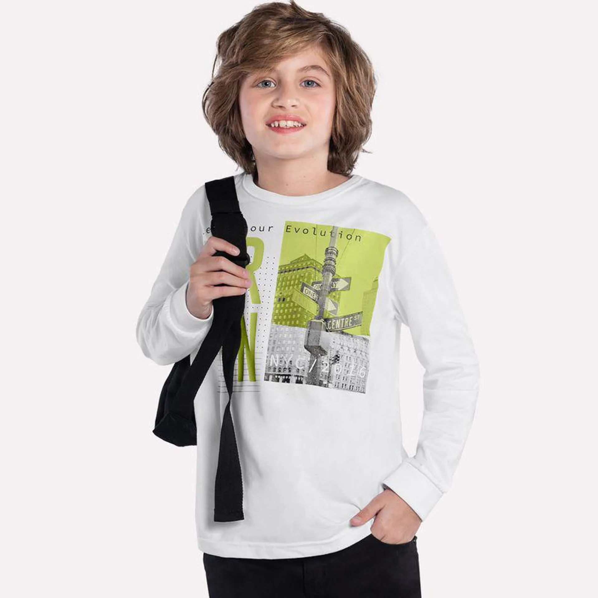 Camiseta Infantil Menino Kyly