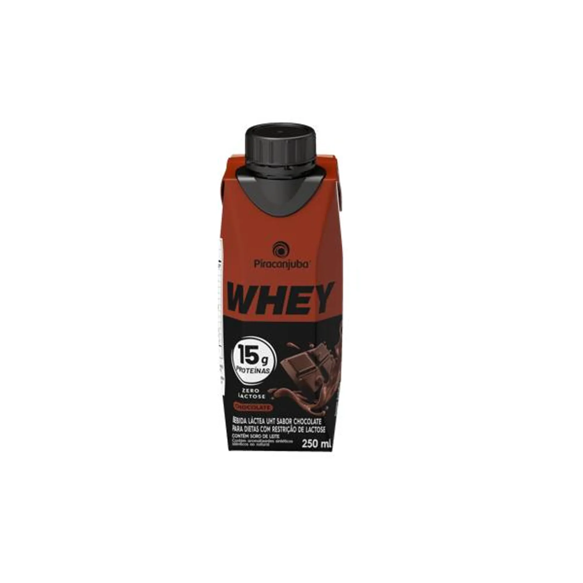 Bebida Láctea Piracanjuba de Chocolate Zero Lactose Whey 250ml