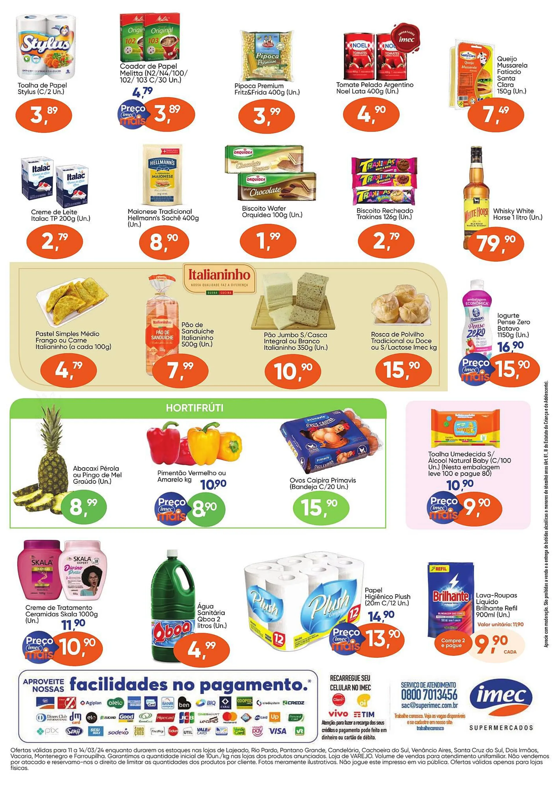 Encarte de Catálogo Imec Supermercados 11 de março até 14 de março 2024 - Pagina 2