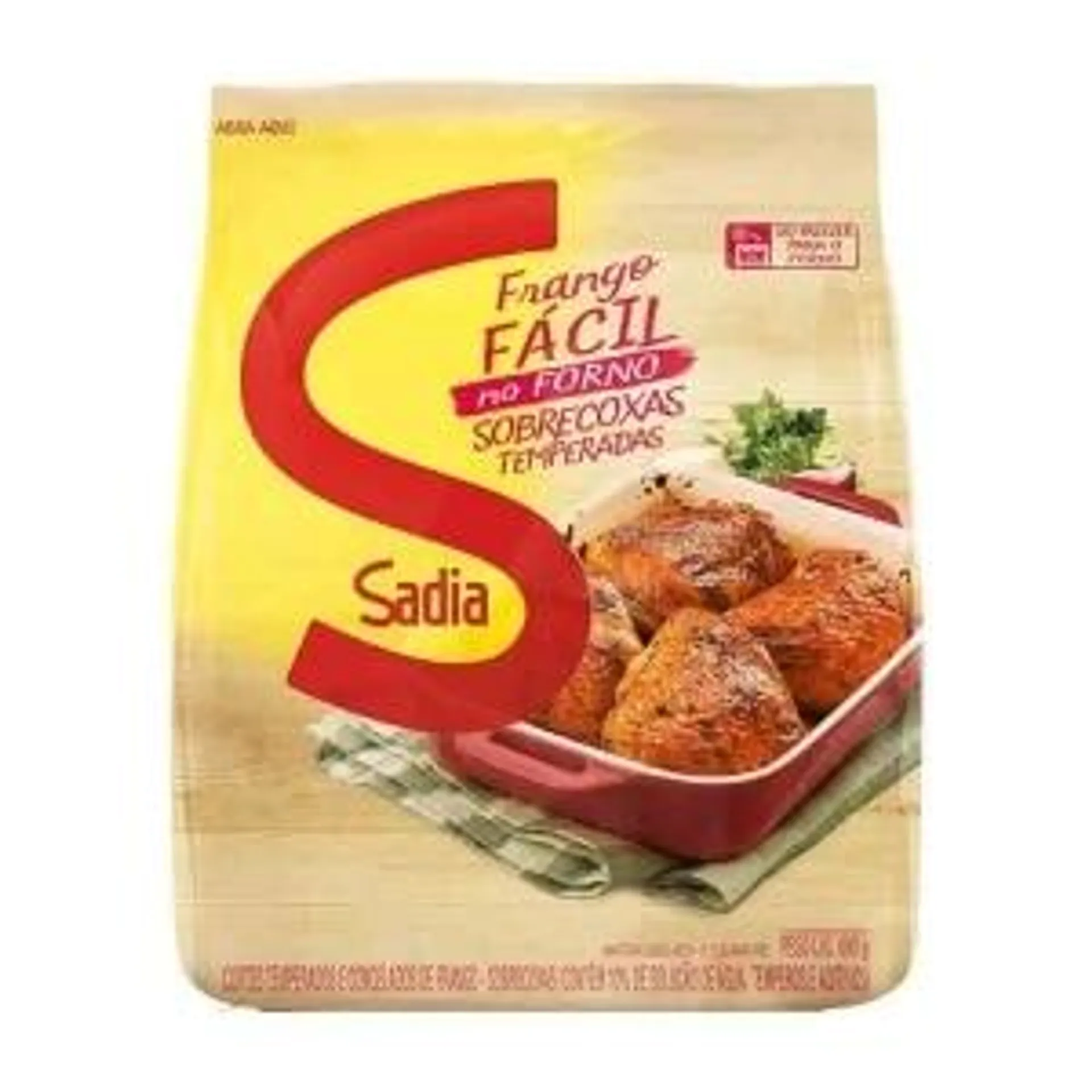 Sobrecoxa de Frango Fácil Temperado Sadia 800g