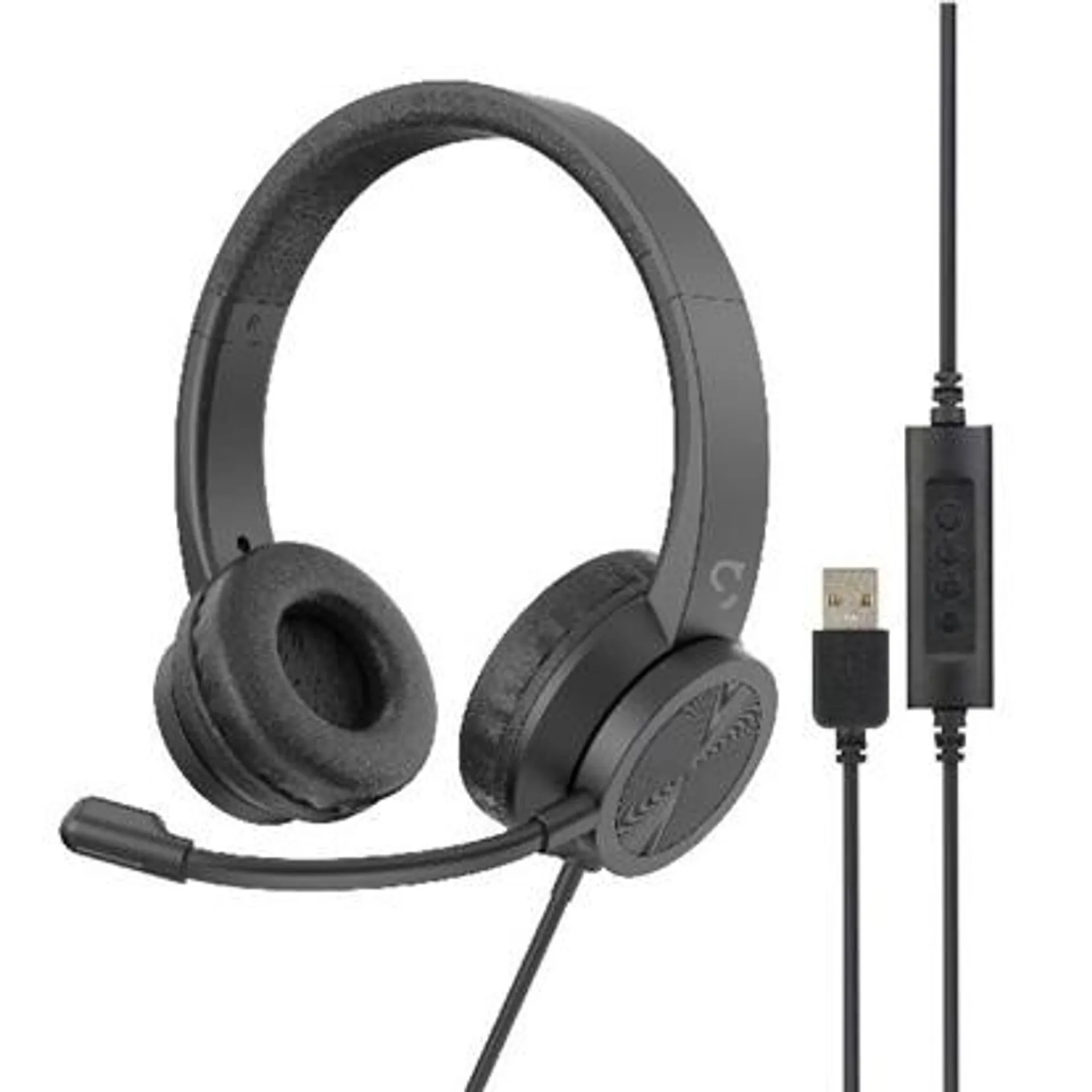 Headset USB Preto HSETUBK 1 UN Geonav