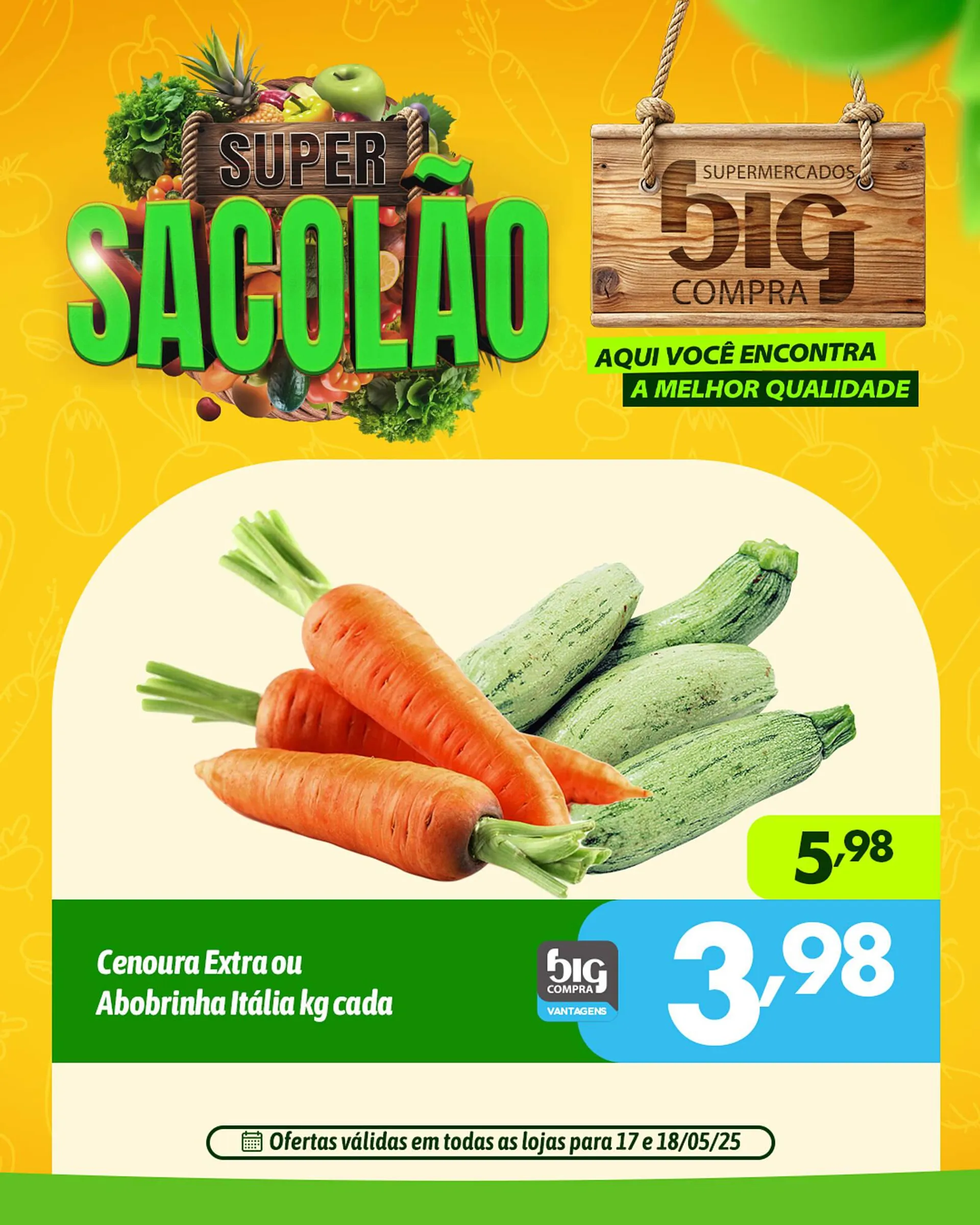 Encarte de Catálogo Supermercados Big Compra 17 de maio até 18 de maio 2025 - Pagina 4