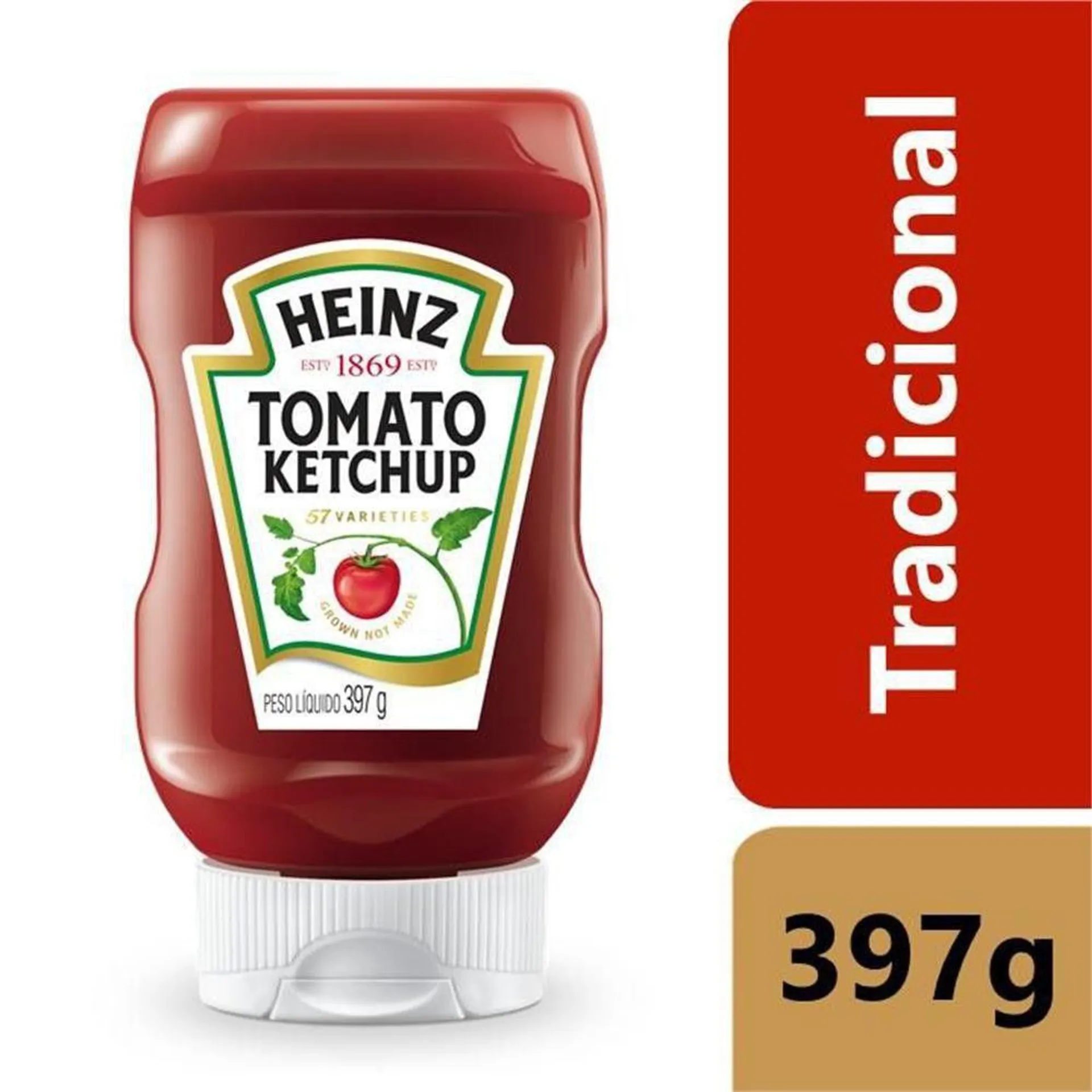 Ketchup Tradicional frasco 397g - Heinz