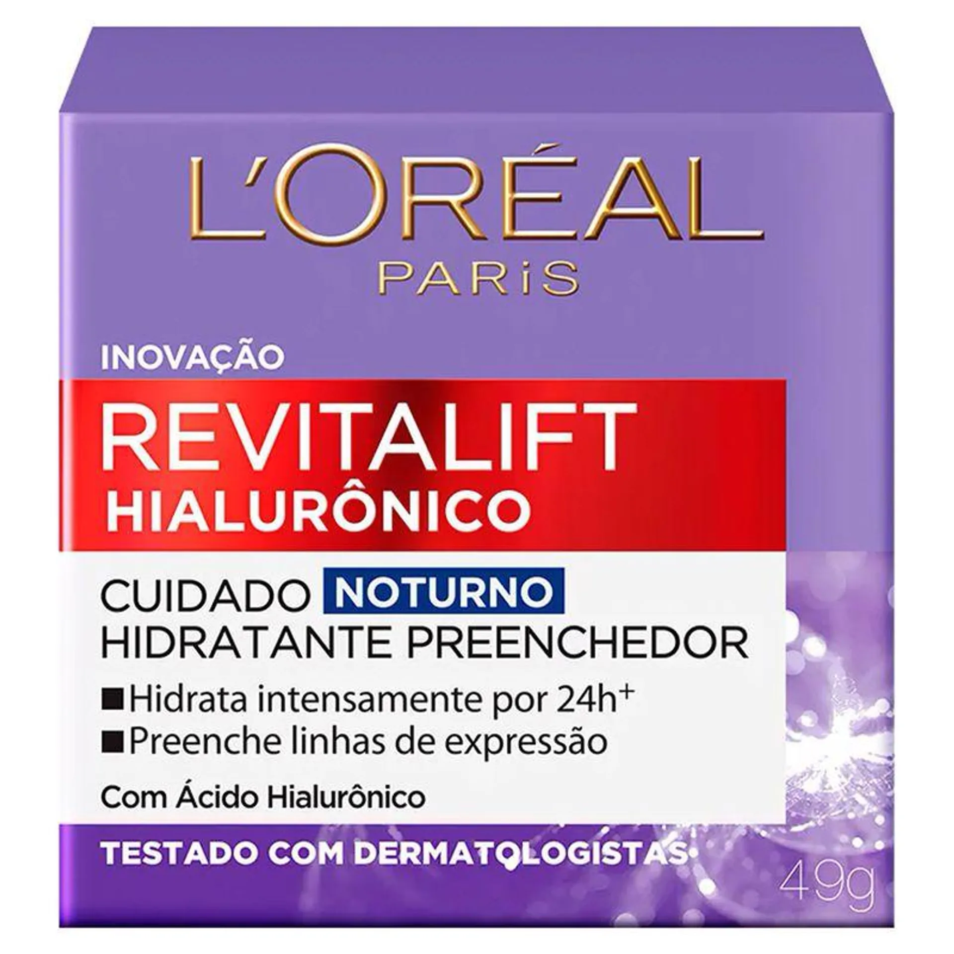 Creme Dermatológico L'Oréal Revitalift Hialurônico Noturno Anti-idade 50ml