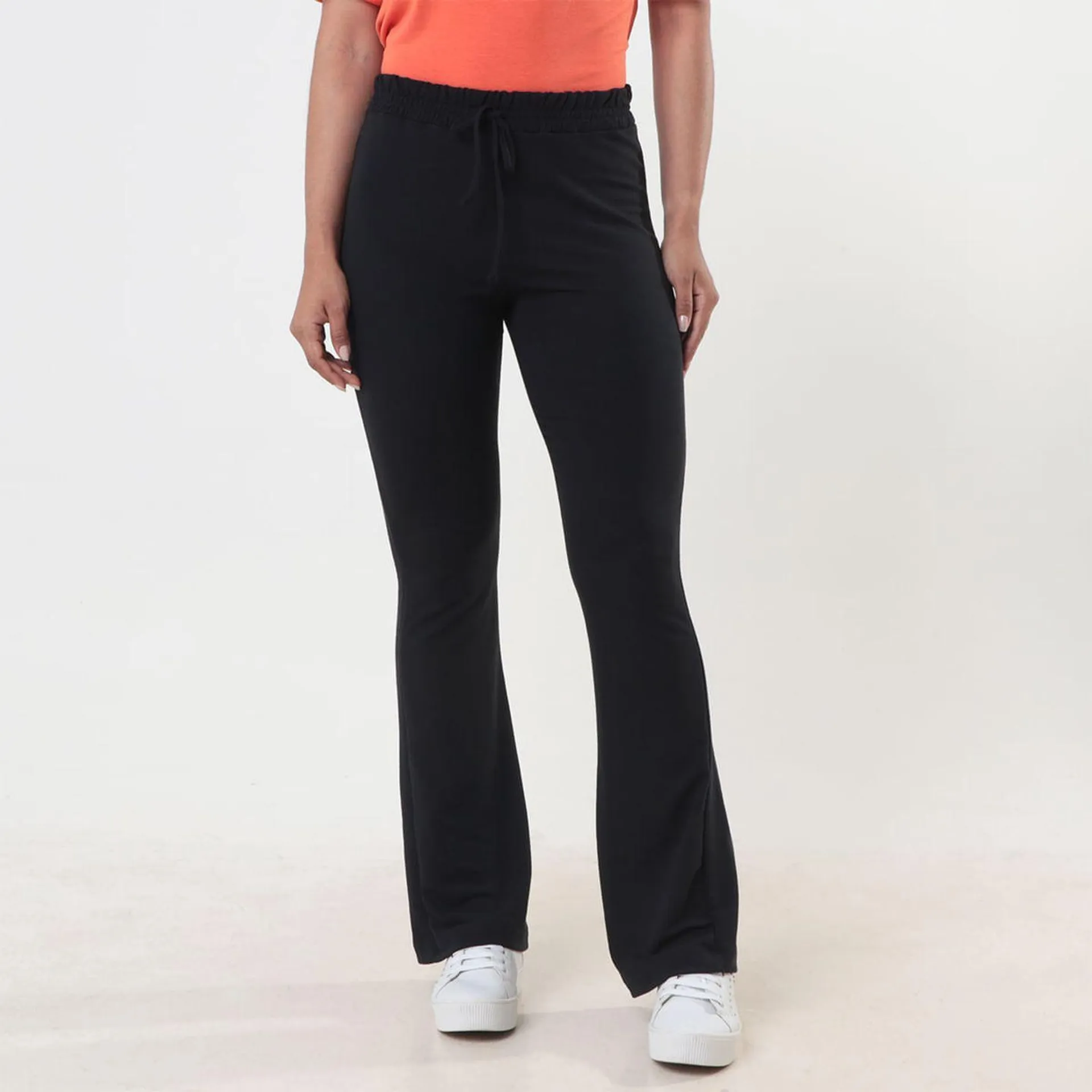 Calça Bailarina Preta Com Amarração Molecotton