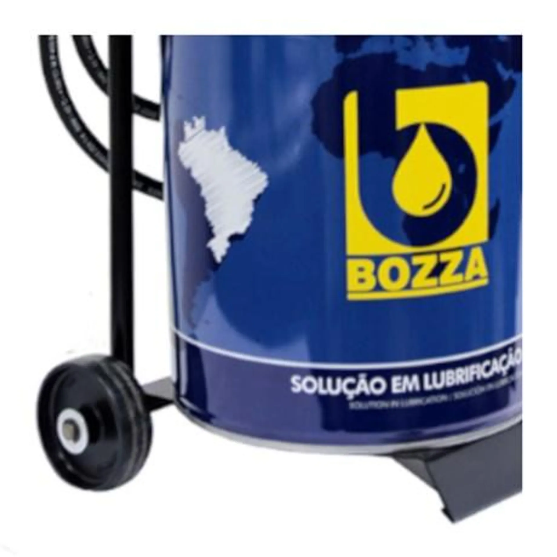 Bomba Pneumática para Graxa com Tambor de 20Kg + Mangueira e Carrinho 11020-R20-G4 BOZZA