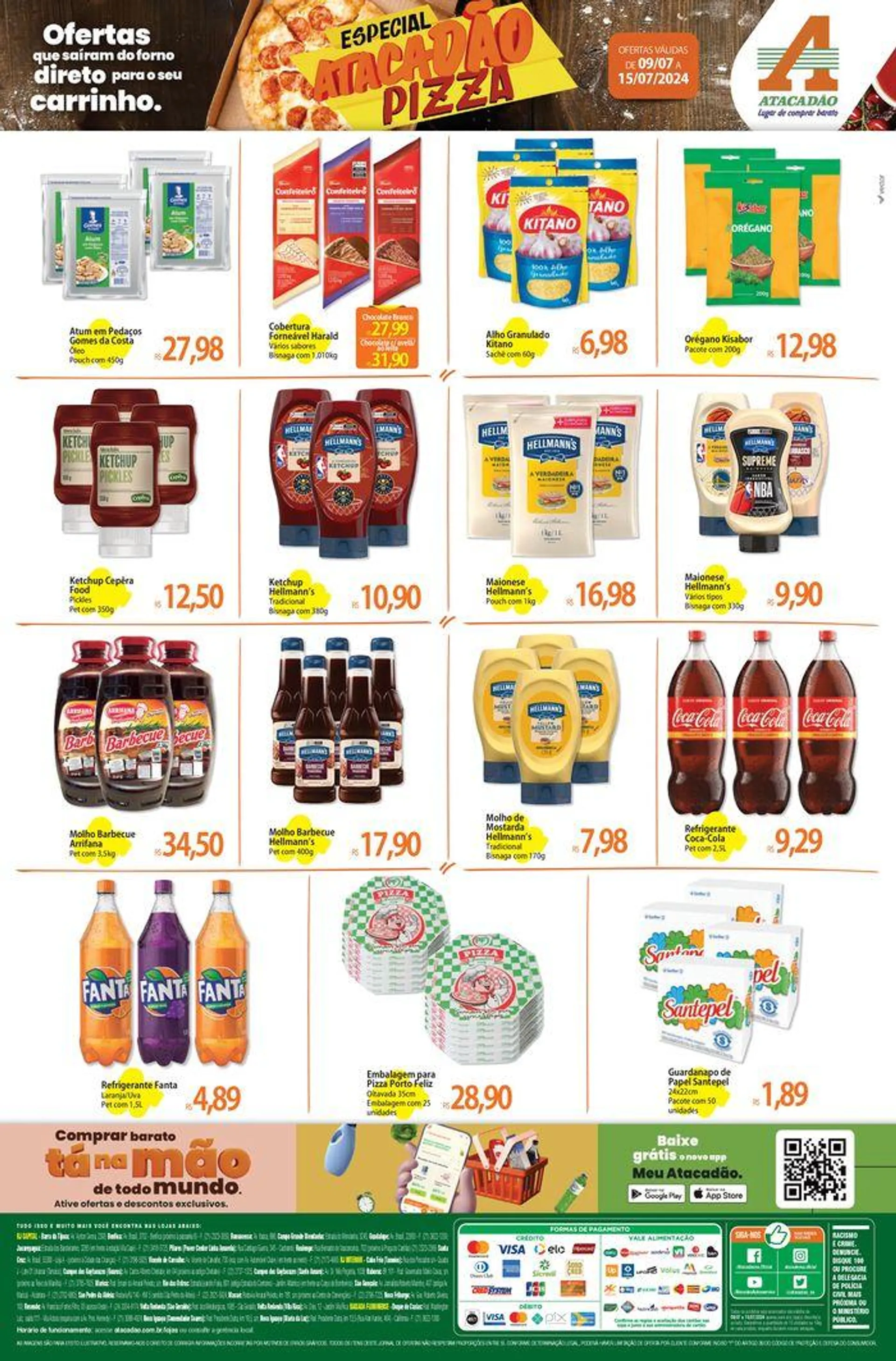Encarte de Atacadão - Especial Pizza 9 de julho até 15 de julho 2024 - Pagina 2