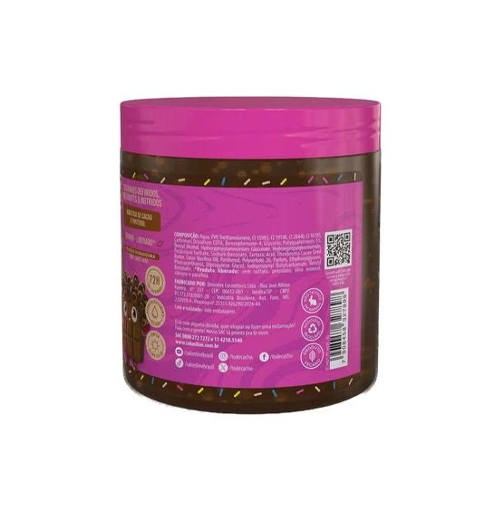 Gelatina Capilar Salon Line #Todecacho Kids Chocolate Super Brilhante 550g